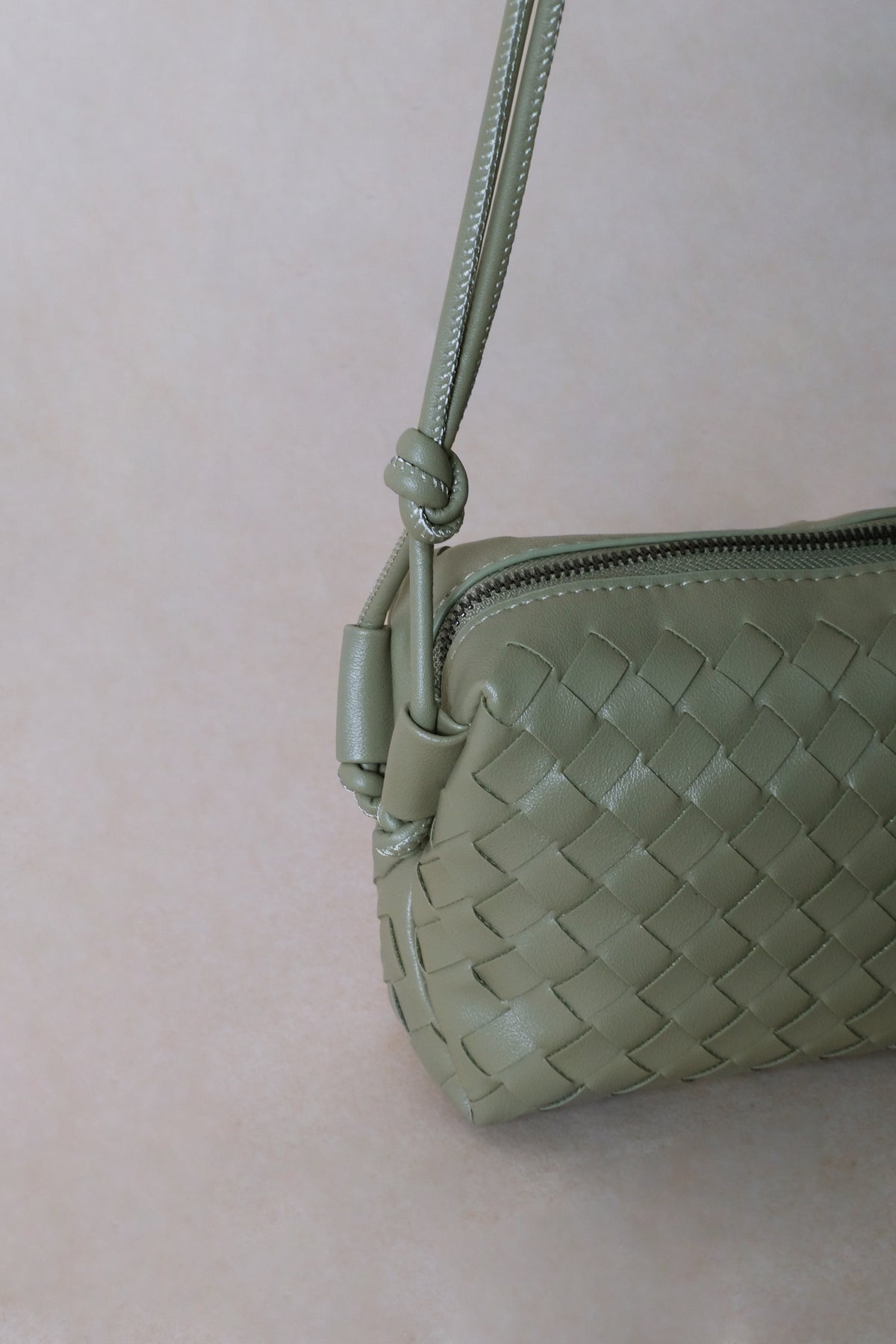 Artisan Elegance Box Bag - Mineral Green