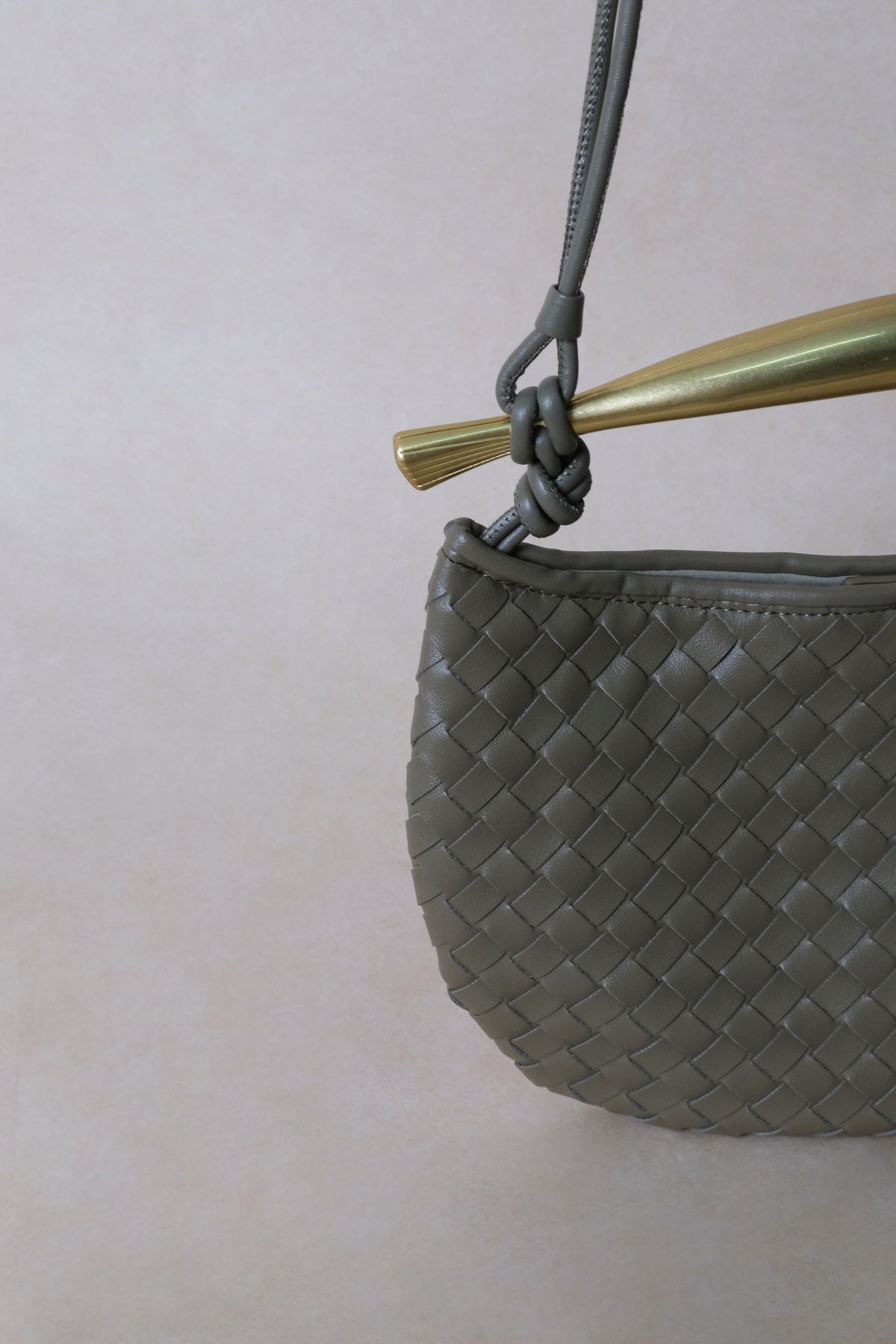 Artisan Classic Dumpling Bag - Shinny Earthy Green