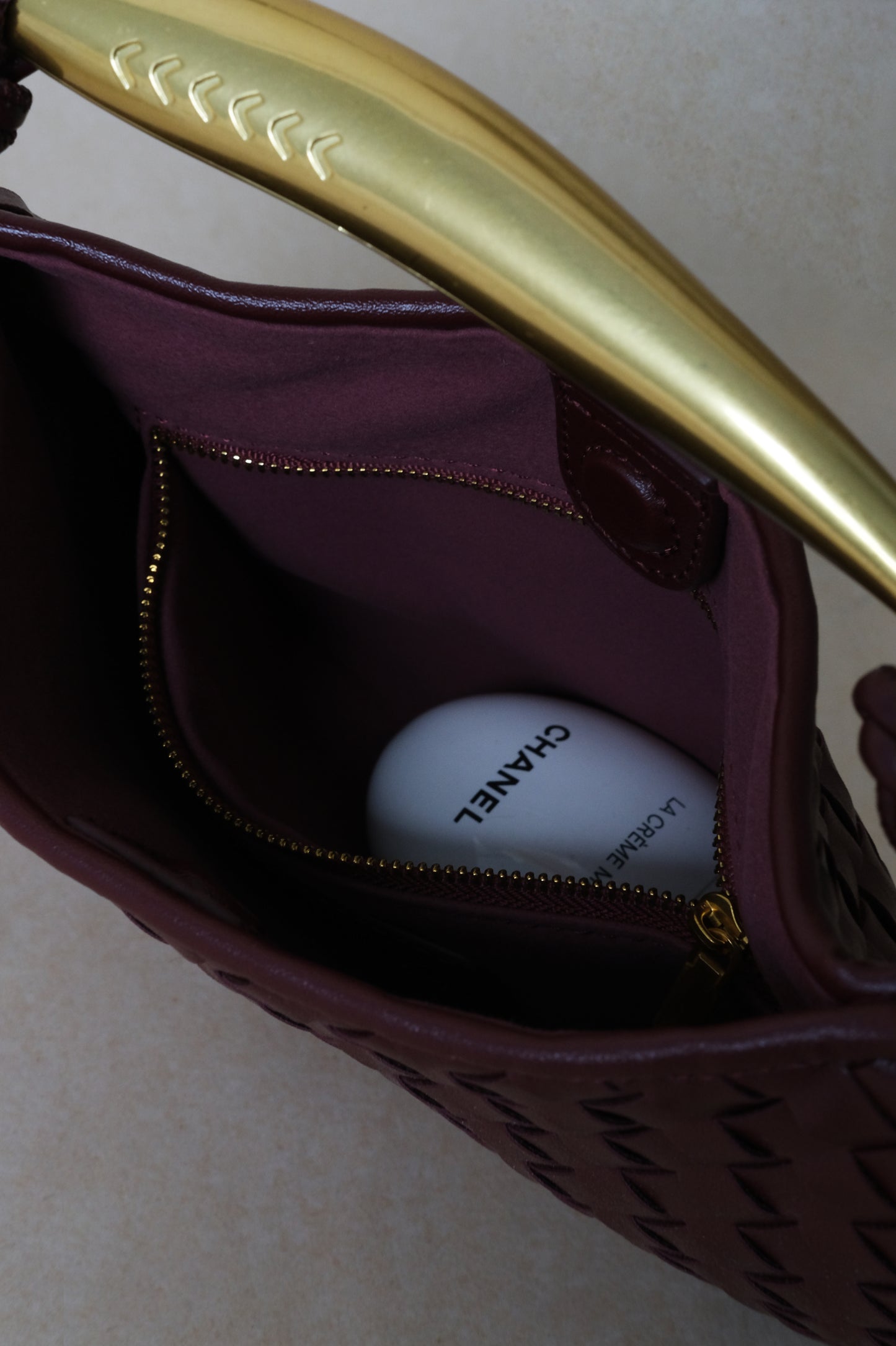 Artisan Classic Dumpling Bag - Shinny Wine Red