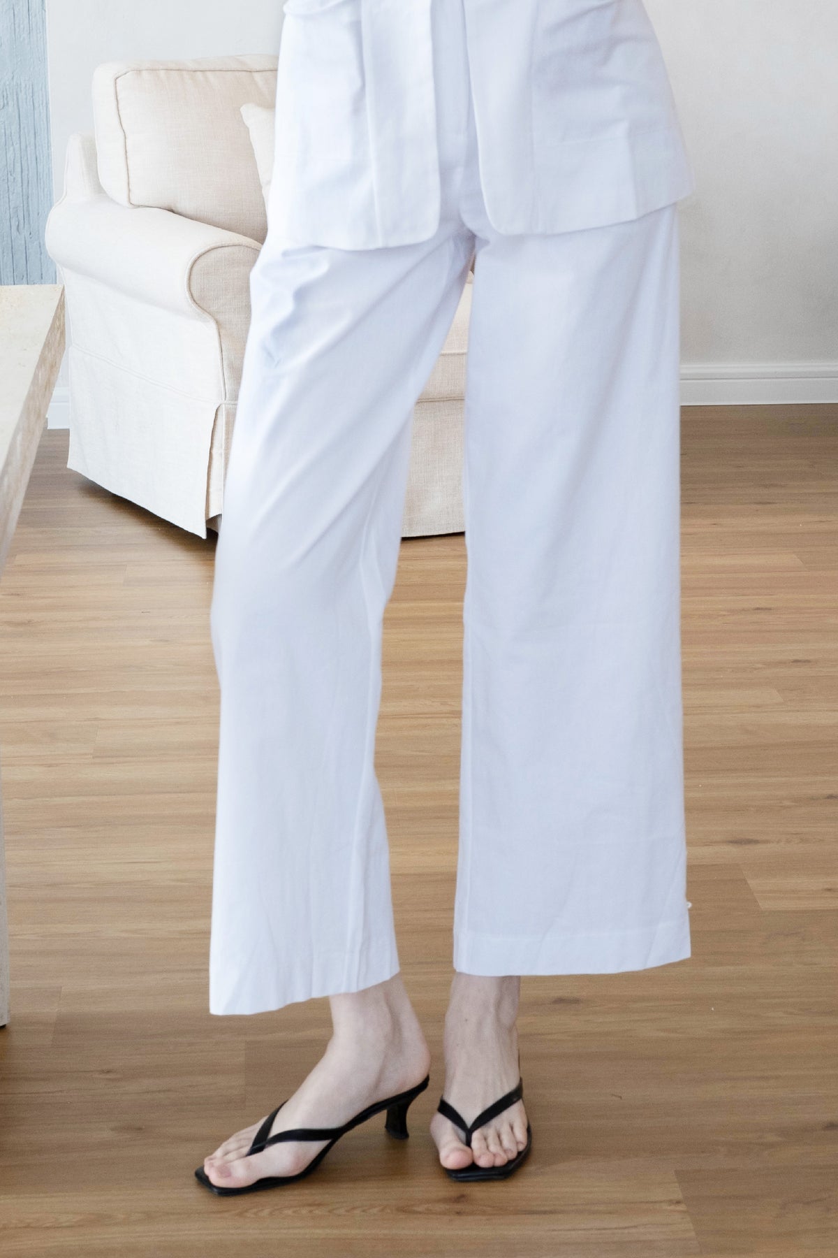 Classic Contour Vest & Trouser Set - White