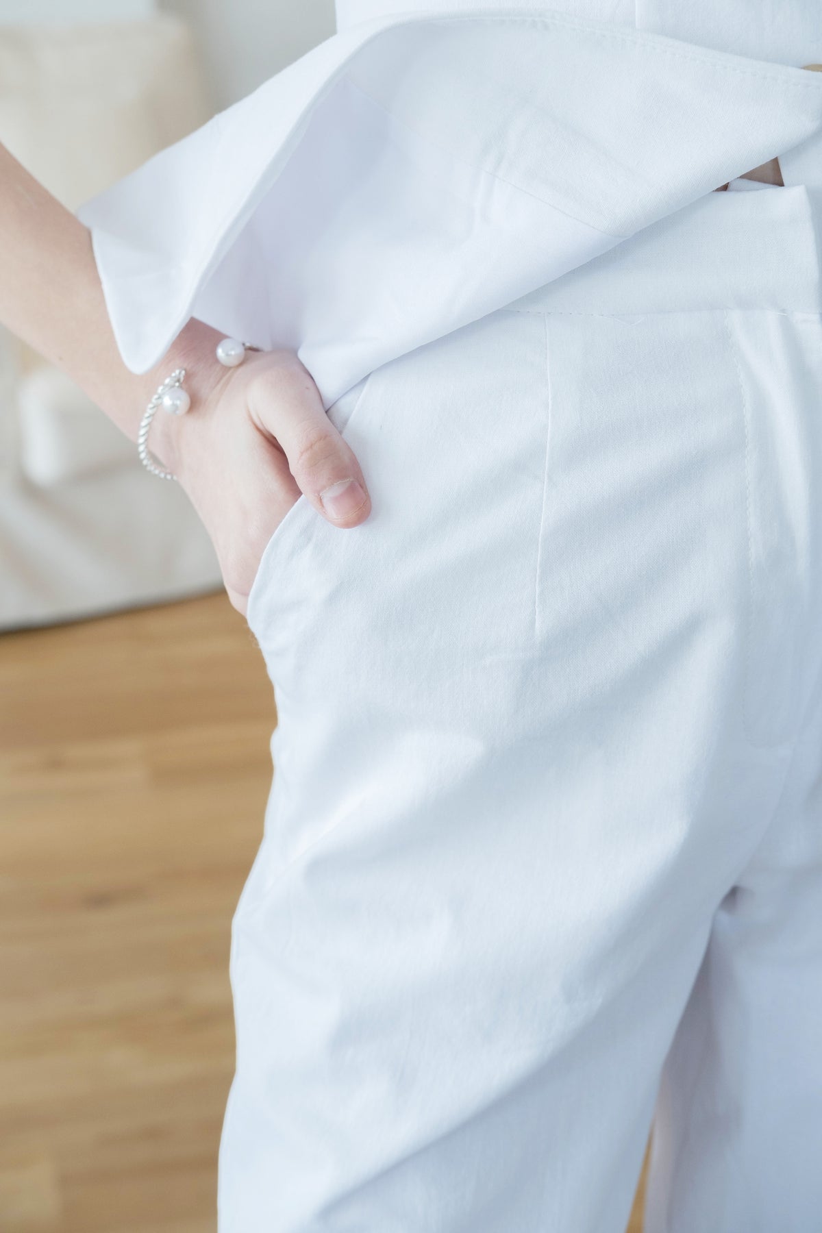 Classic Contour Vest & Trouser Set - White
