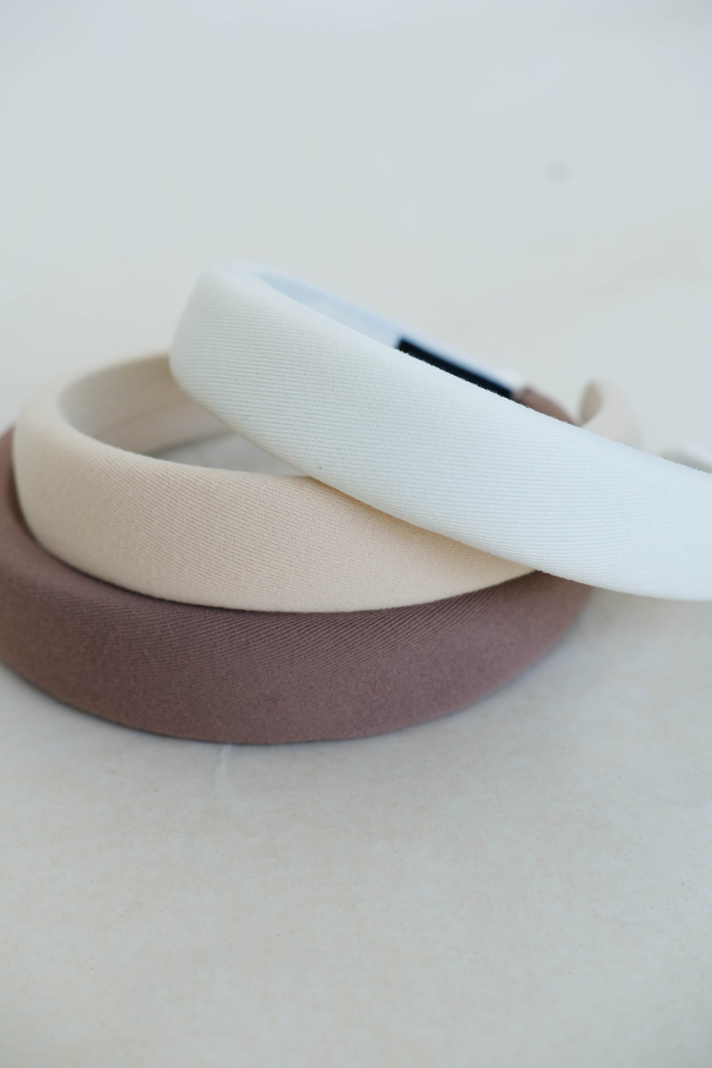 French High Headband in Cream White