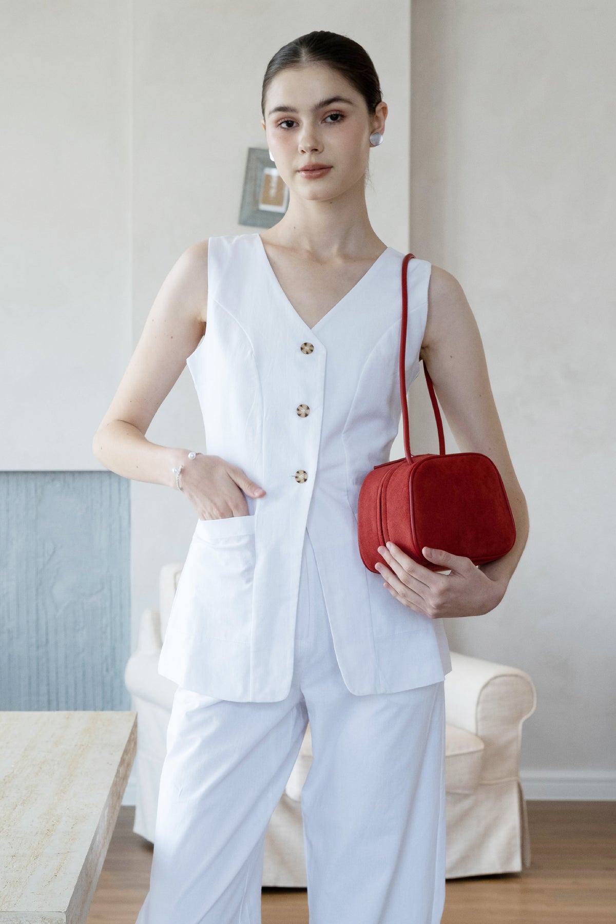 The Atelier Box Bag - Red