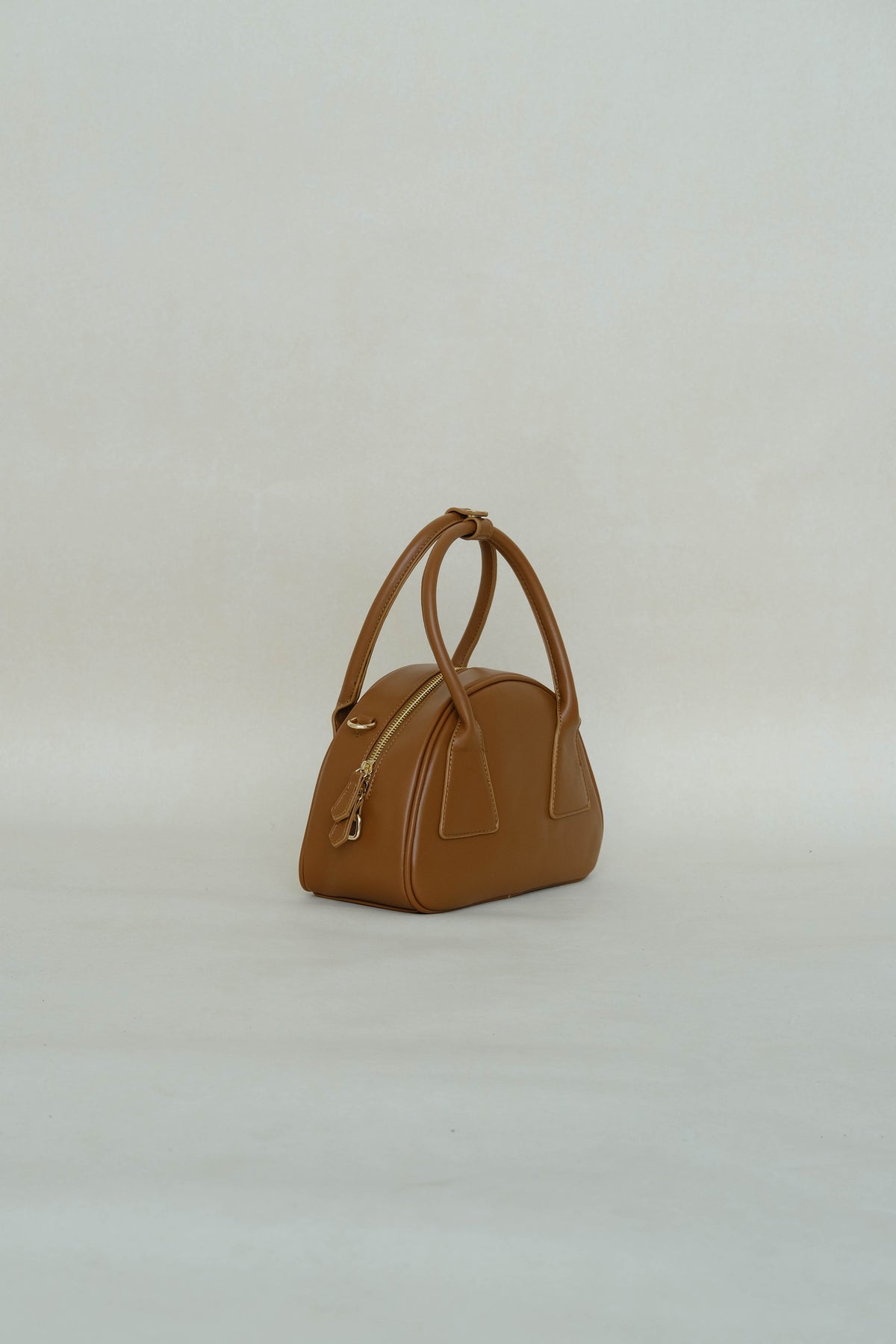 Japanese Triangular Rice Ball Shoulder Crossbody Bag in Light Brown