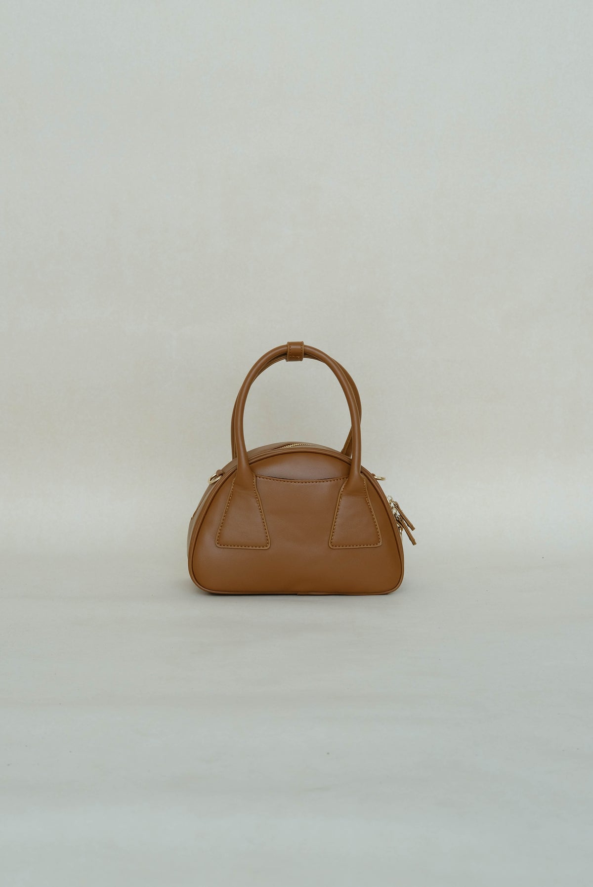 Japanese Triangular Rice Ball Shoulder Crossbody Bag in Light Brown