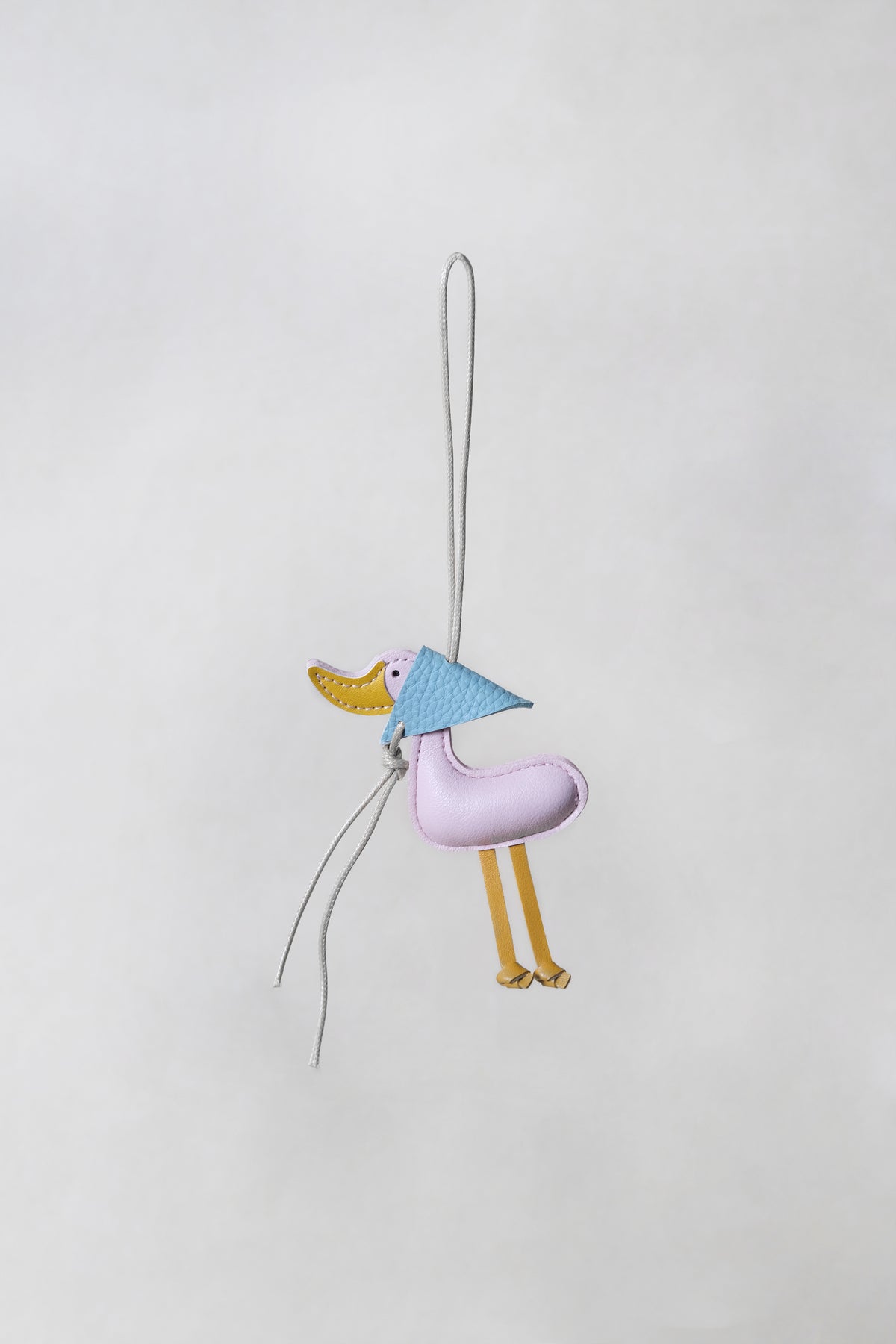 Lucky Duck Charm – Pink Duck, Blue Hat