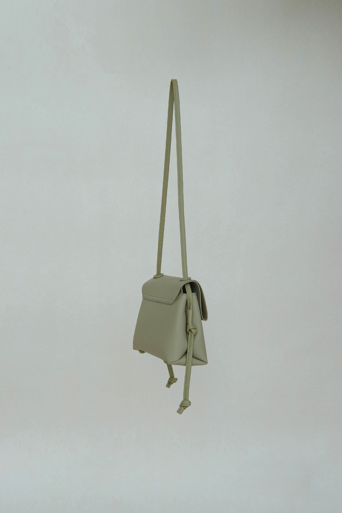 French One-shoulder Cross-body Vintage Small Square Bag in Light Green
