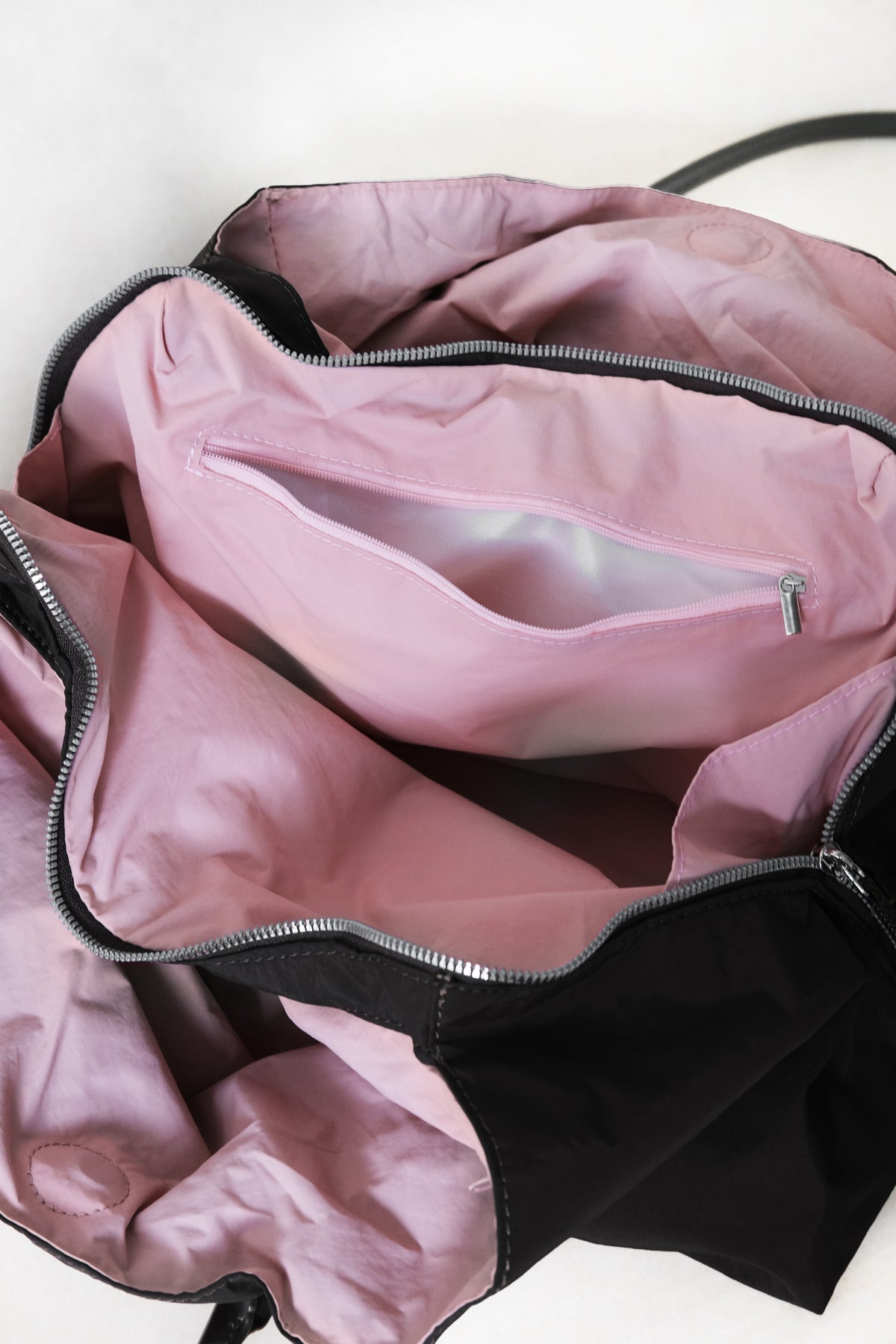 Classic Flow Tote - Coffee + Pink (With Charm)