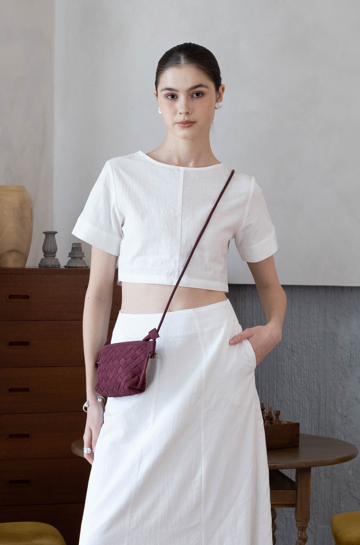 Mini Artisan Satchel - Red