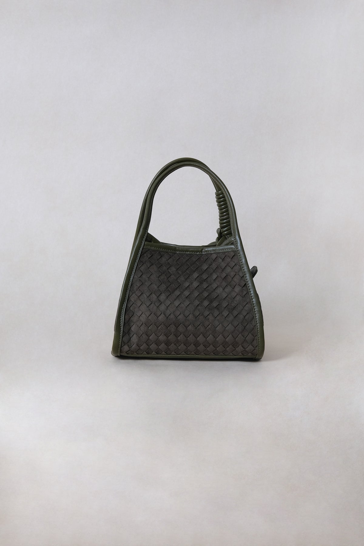 Artisan Grace Basket Bag - Olive Green