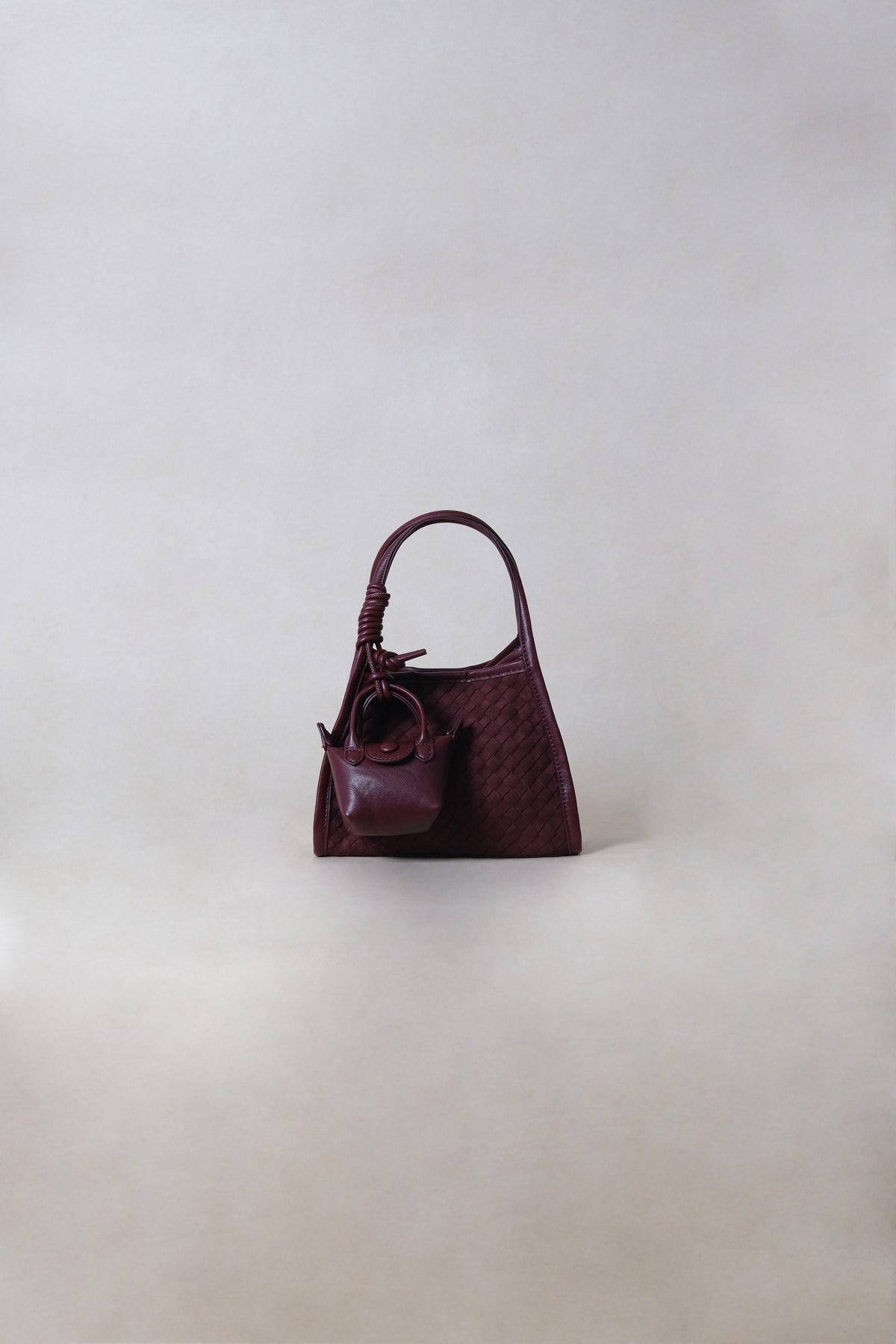 Artisan Grace Basket Bag - Wine Red