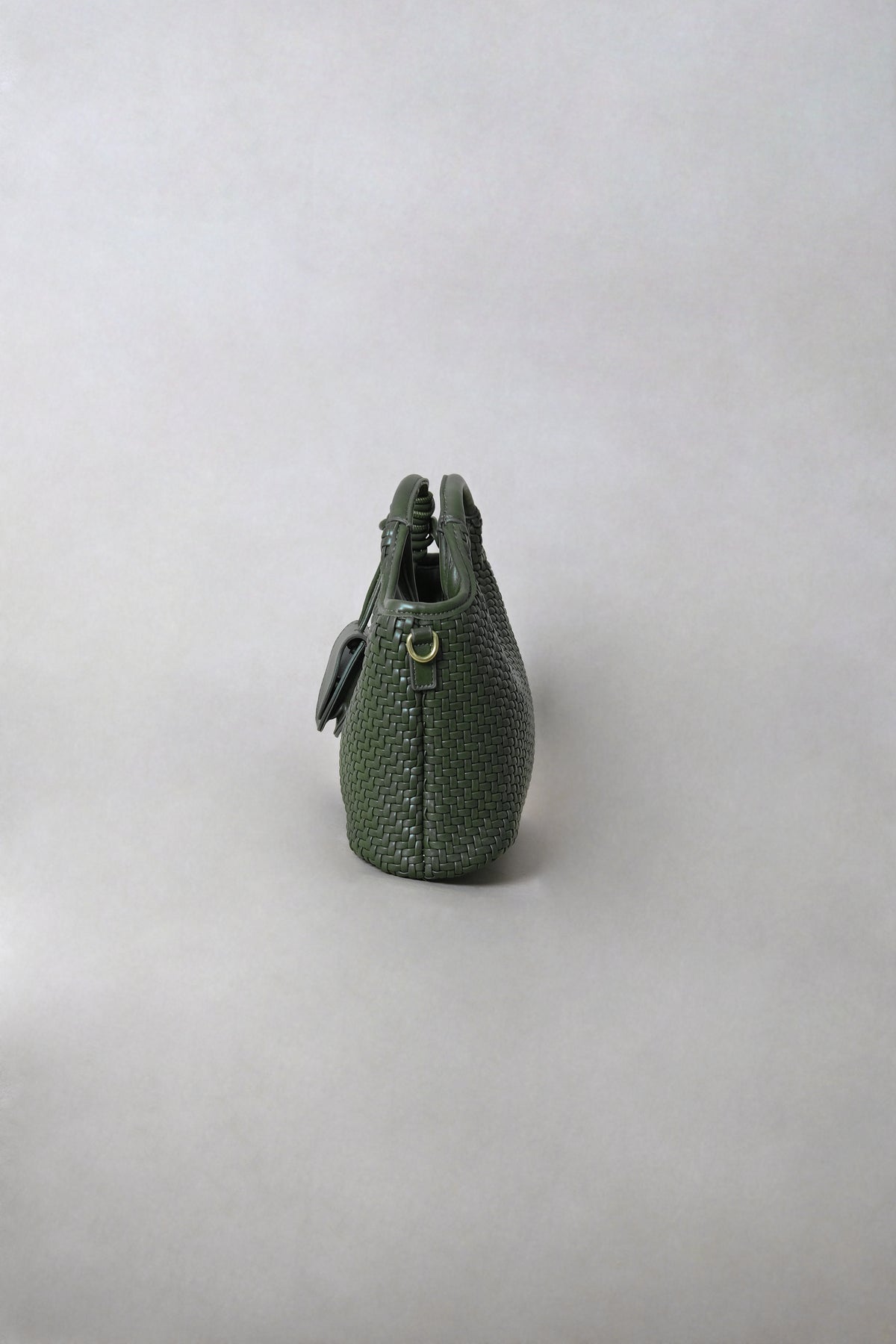 Artisan Sophia Basket Bag - Jade Green