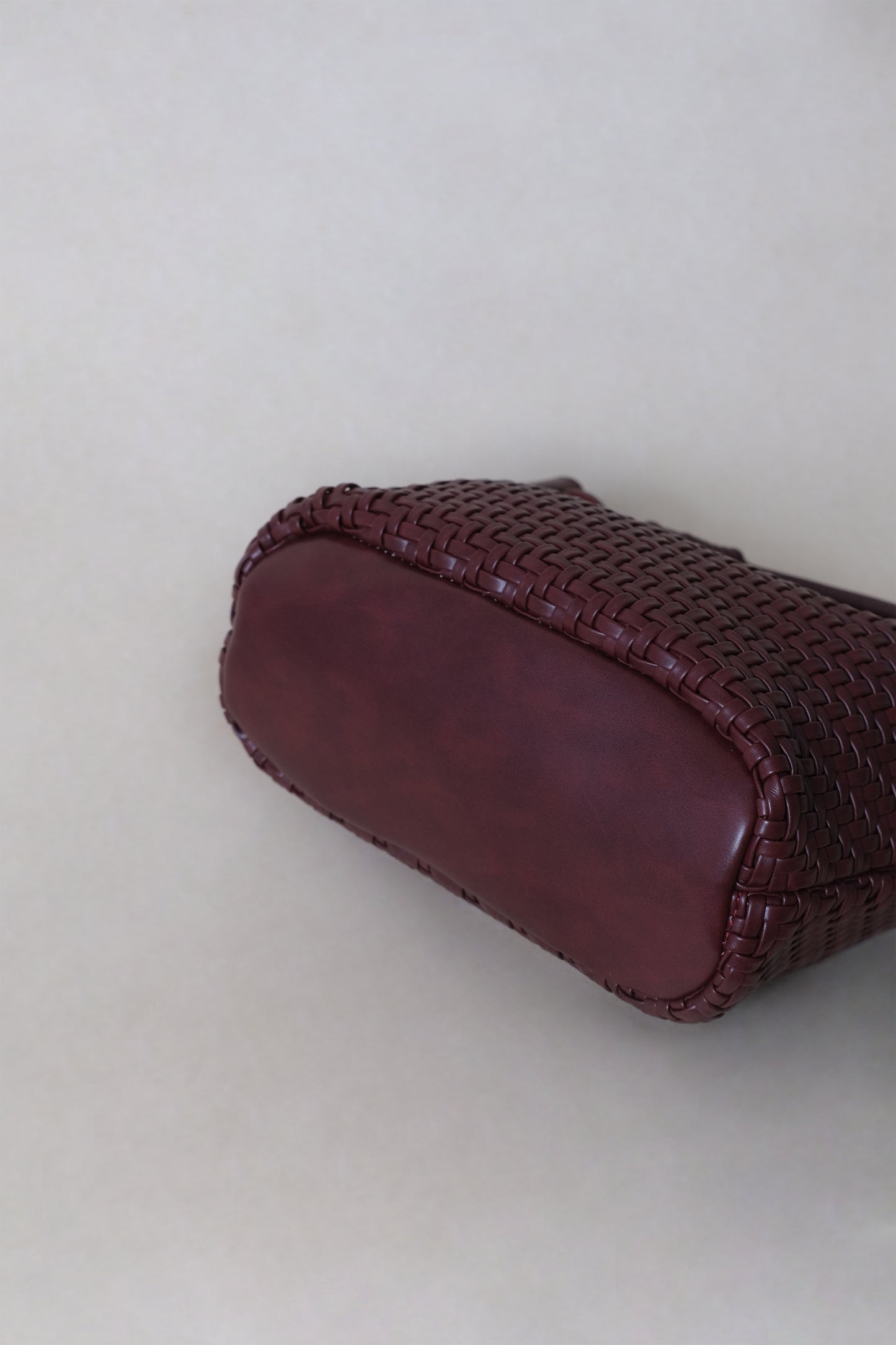 Artisan Sophia Basket Bag - Wine Red