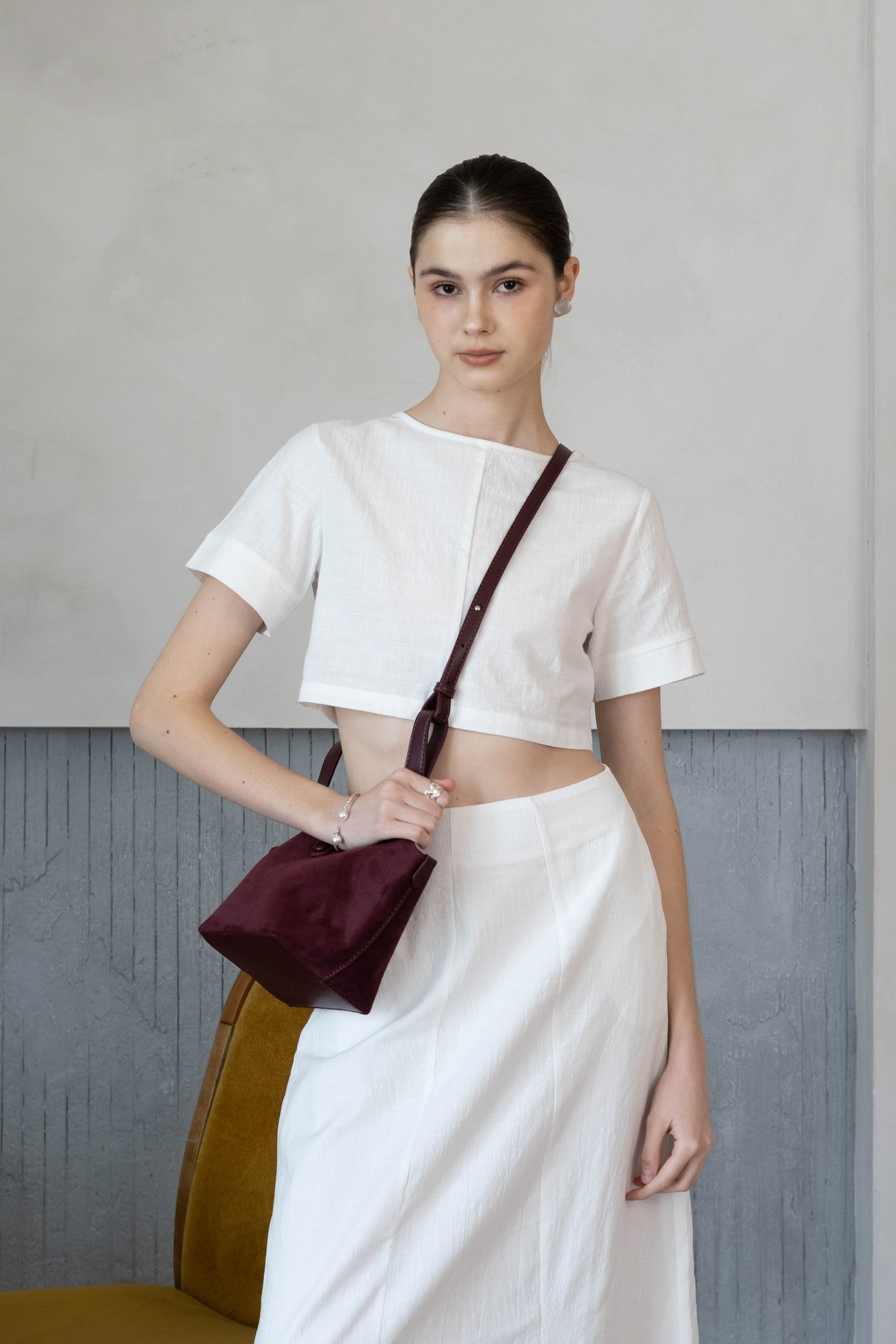 Époque Bucket Bag - Reddish Purple