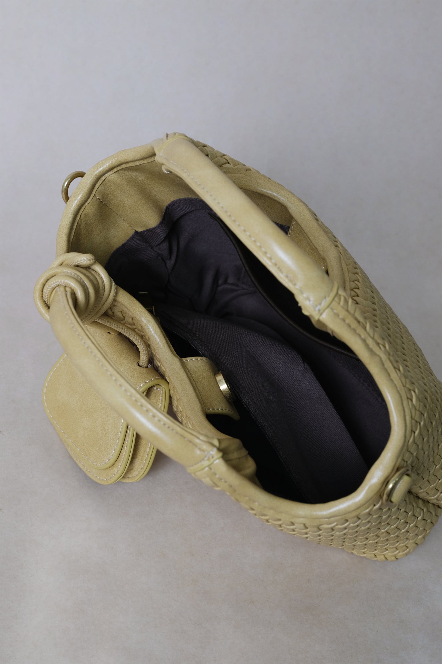 Artisan Sophia Basket Bag - Ginger Yellow