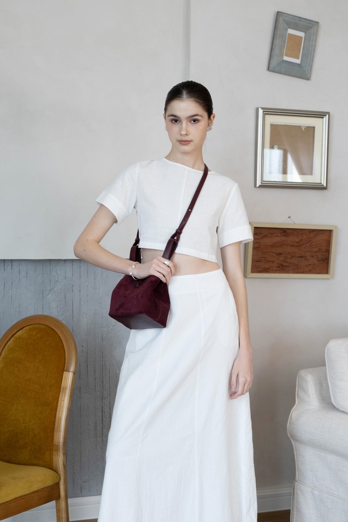 Époque Bucket Bag - Reddish Purple