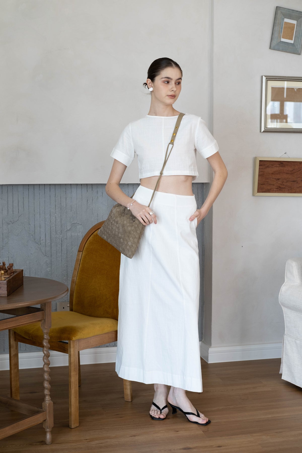 Artisan Cloud Satchel - Earthy Green