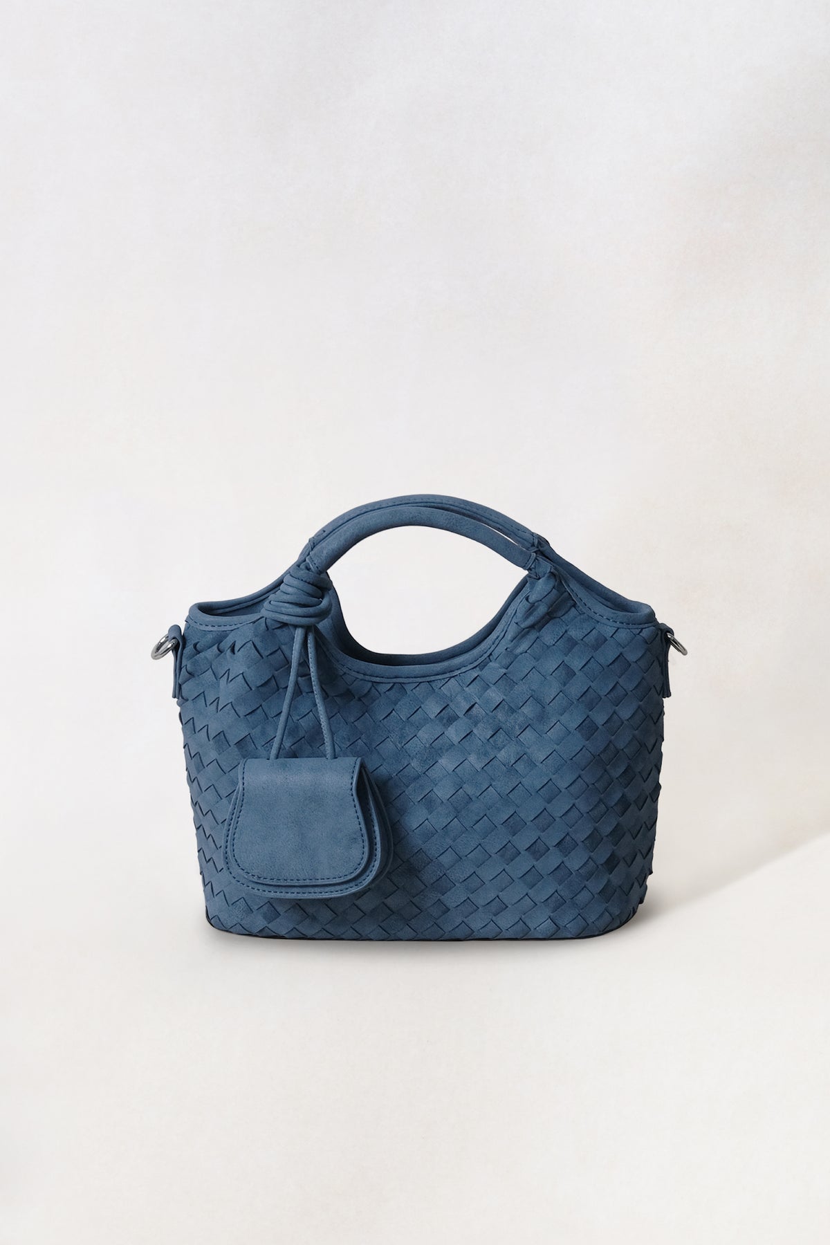 Artisan Claire Basket Bag - Steel Blue