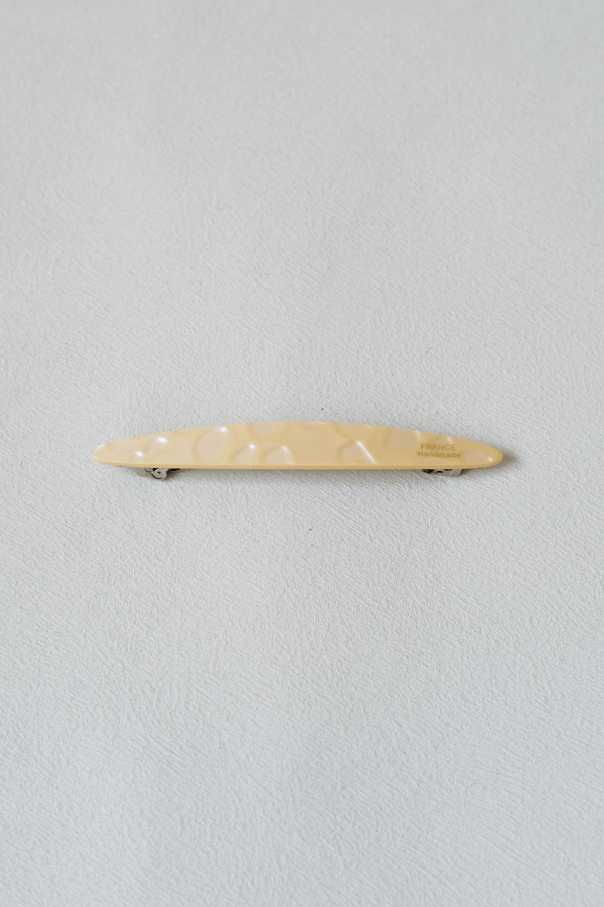 Oval Style Timeless Slim Barrette - Almond