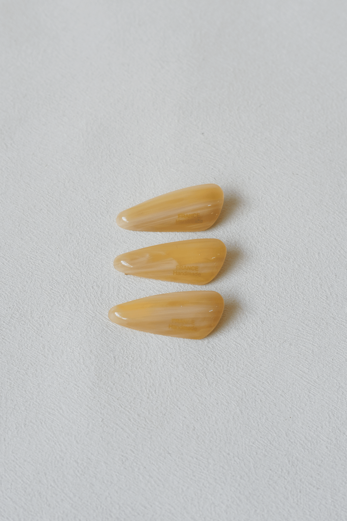 Petite Oval Barrette - Almond
