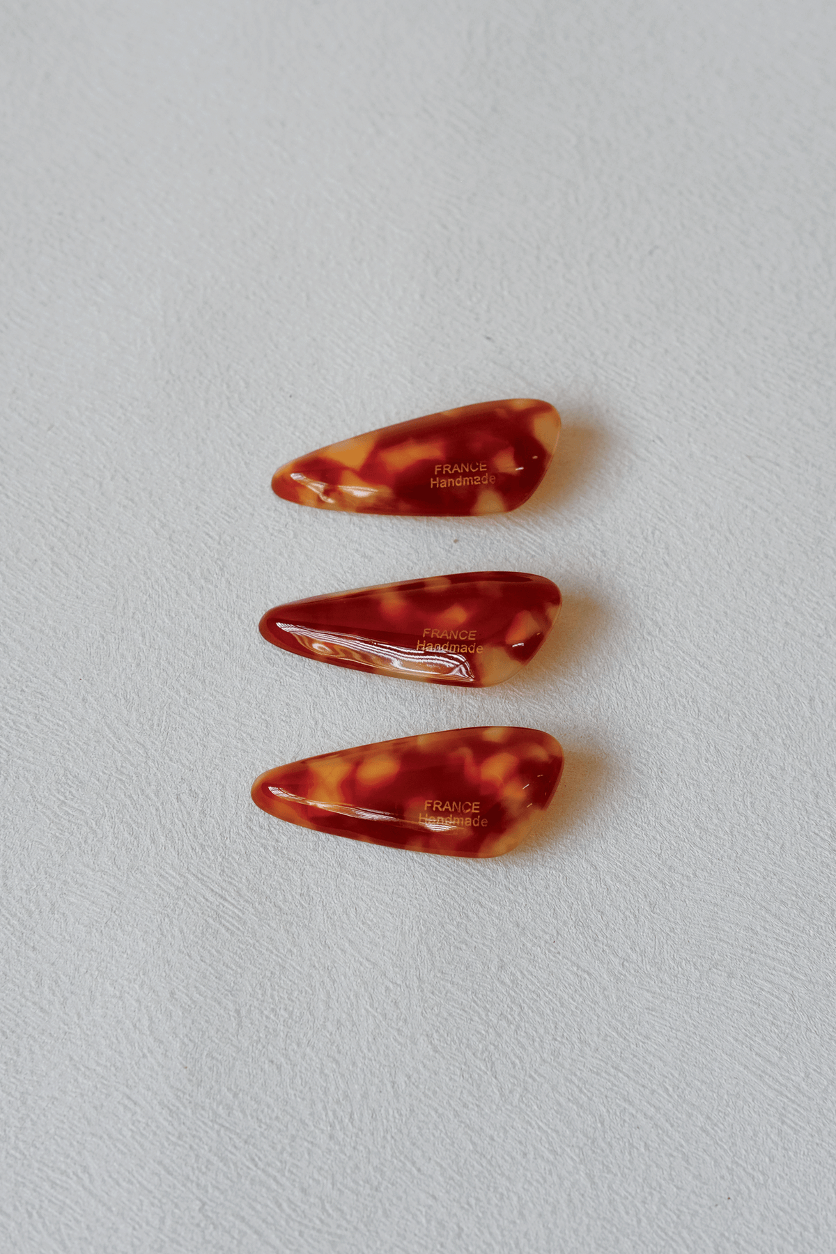 Petite Oval Barrette - Tortoiseshell Pattern