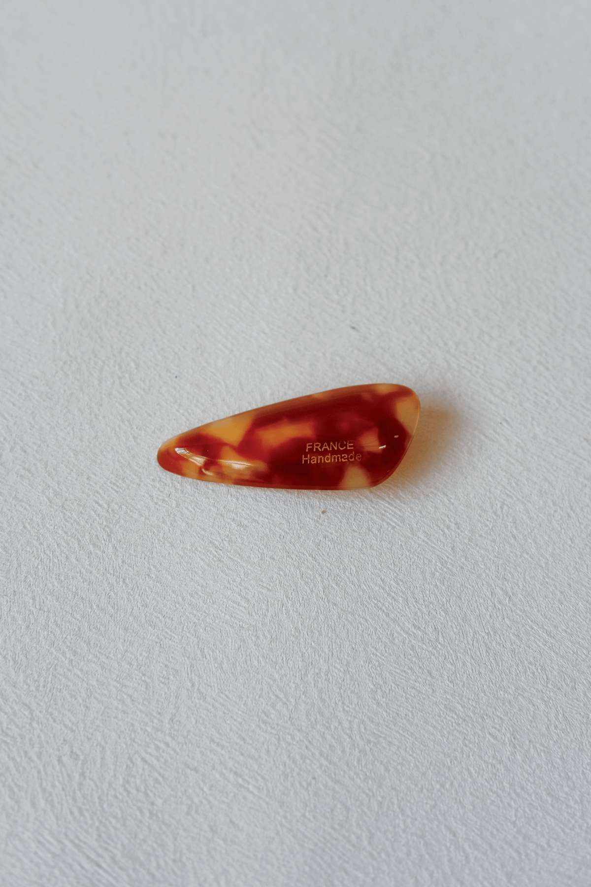 Petite Oval Barrette - Tortoiseshell Pattern
