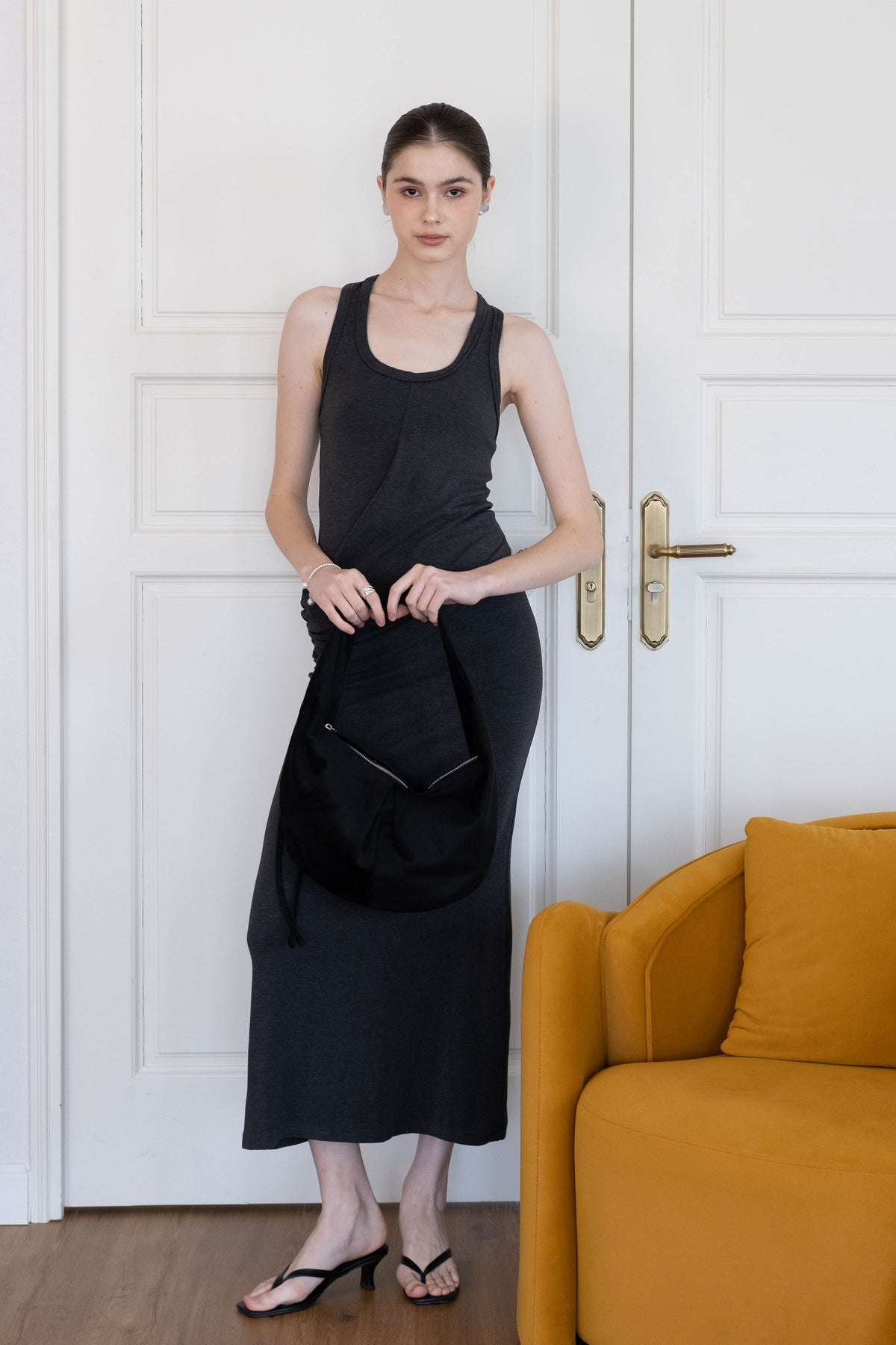 The Signature Crescent Bag - Classic Black