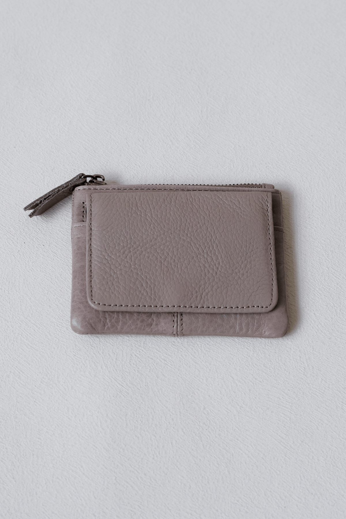 Artisan Coin Wallet - Cream Grey