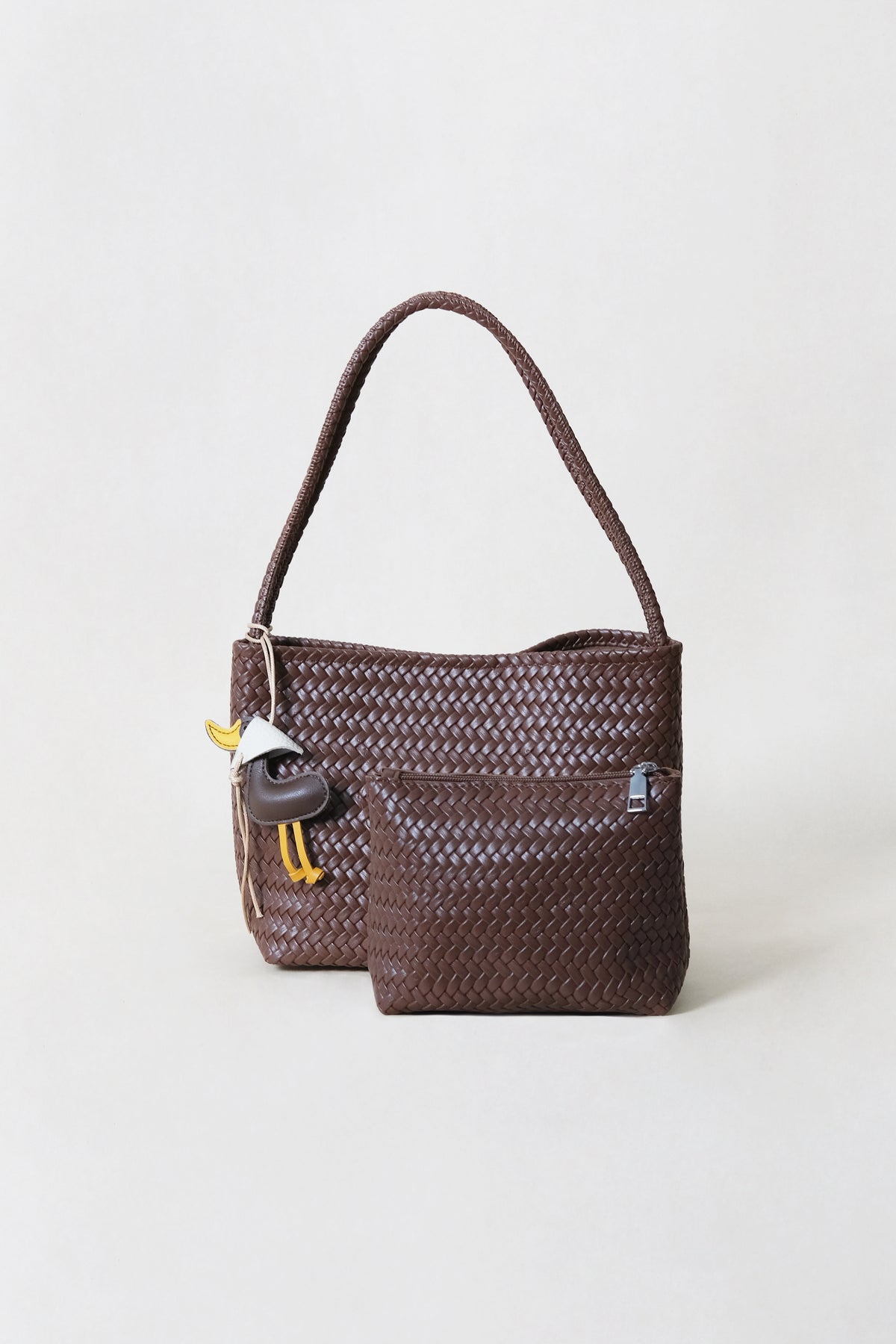 Artisan Heritage Basket Bag - Chestnut (With Charm)