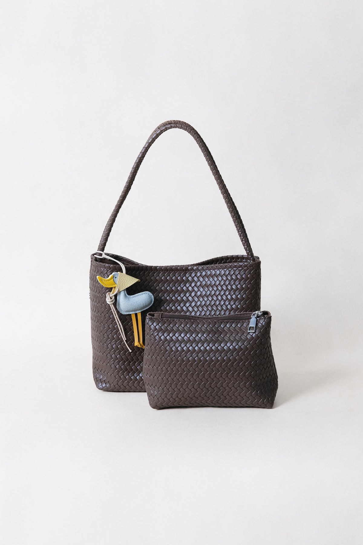 Artisan Heritage Basket Bag - Coffee (With Charm)