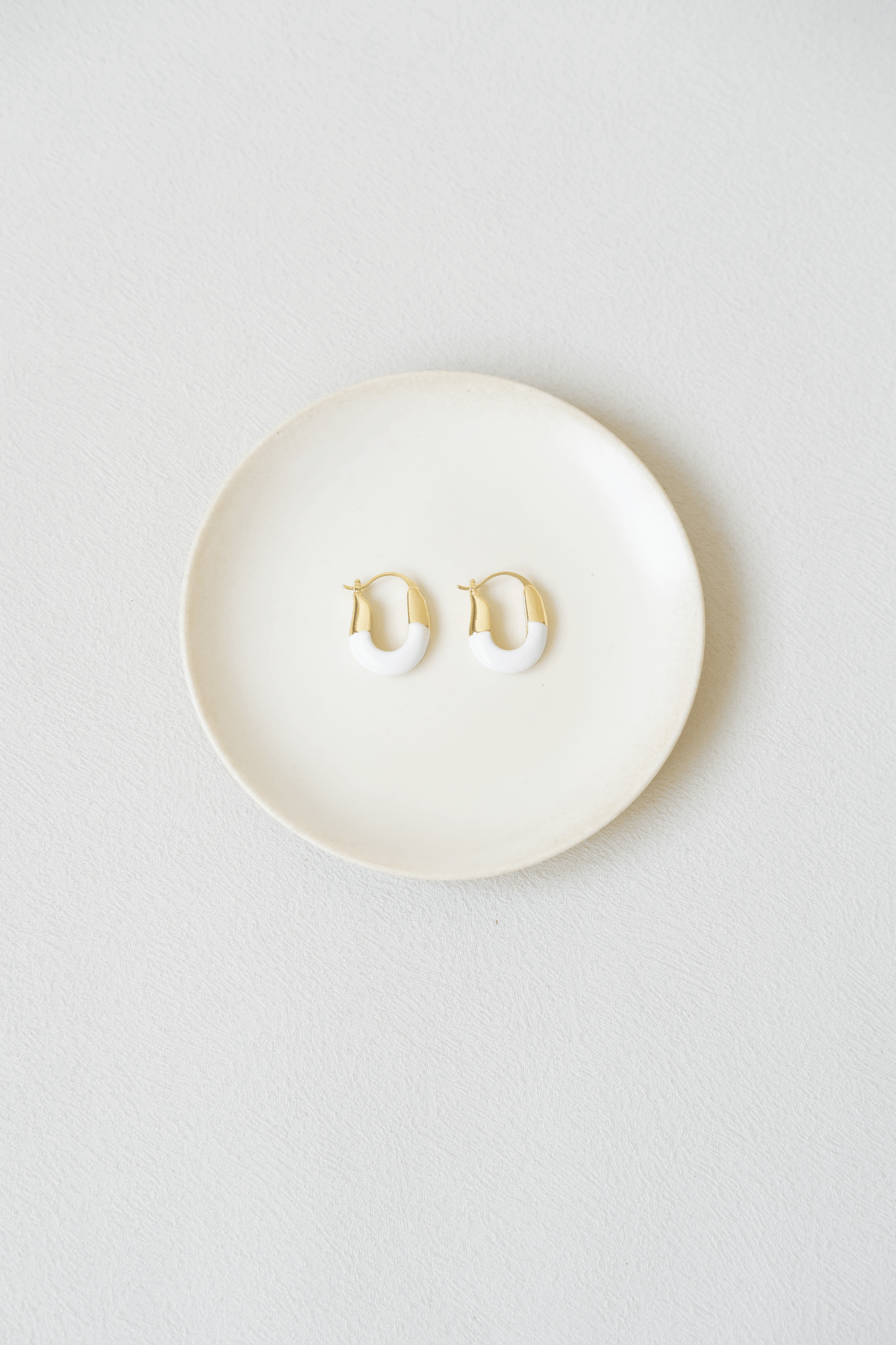 White Gold–Tone Earrings