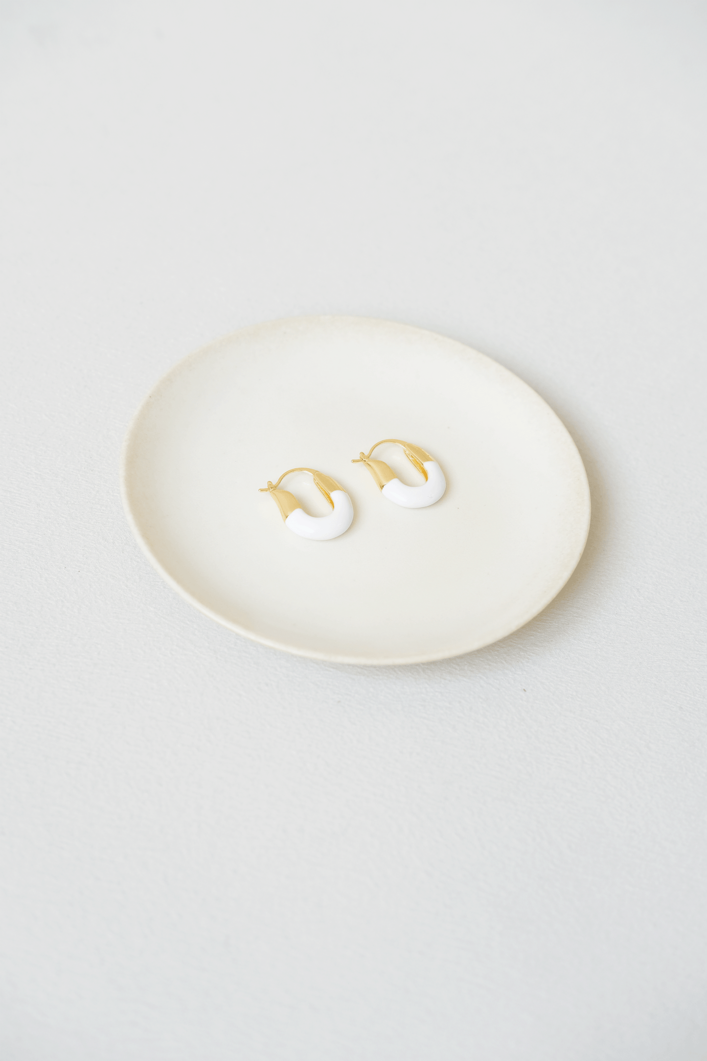 White Gold–Tone Earrings