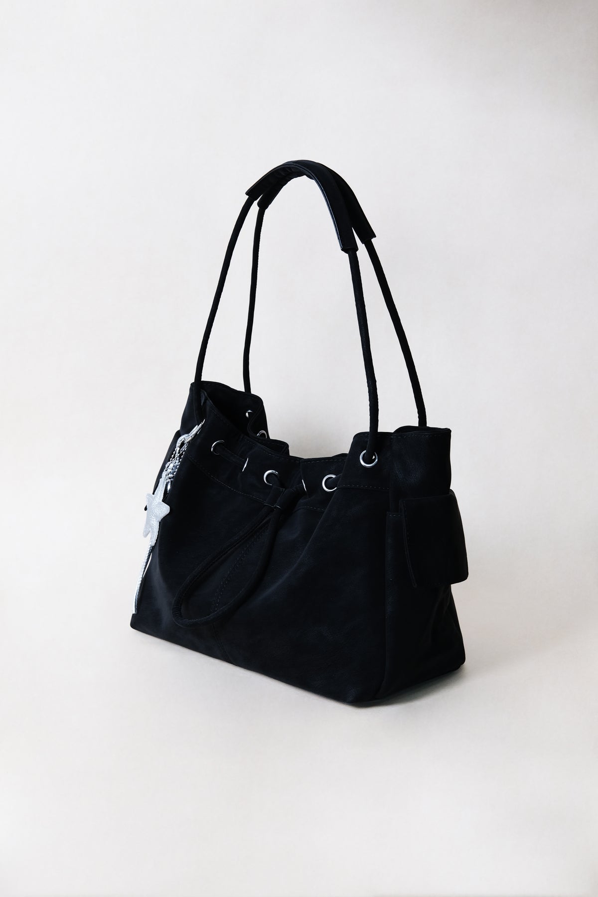 Medium Classic Daily Tote - Classic Black (With Charm)