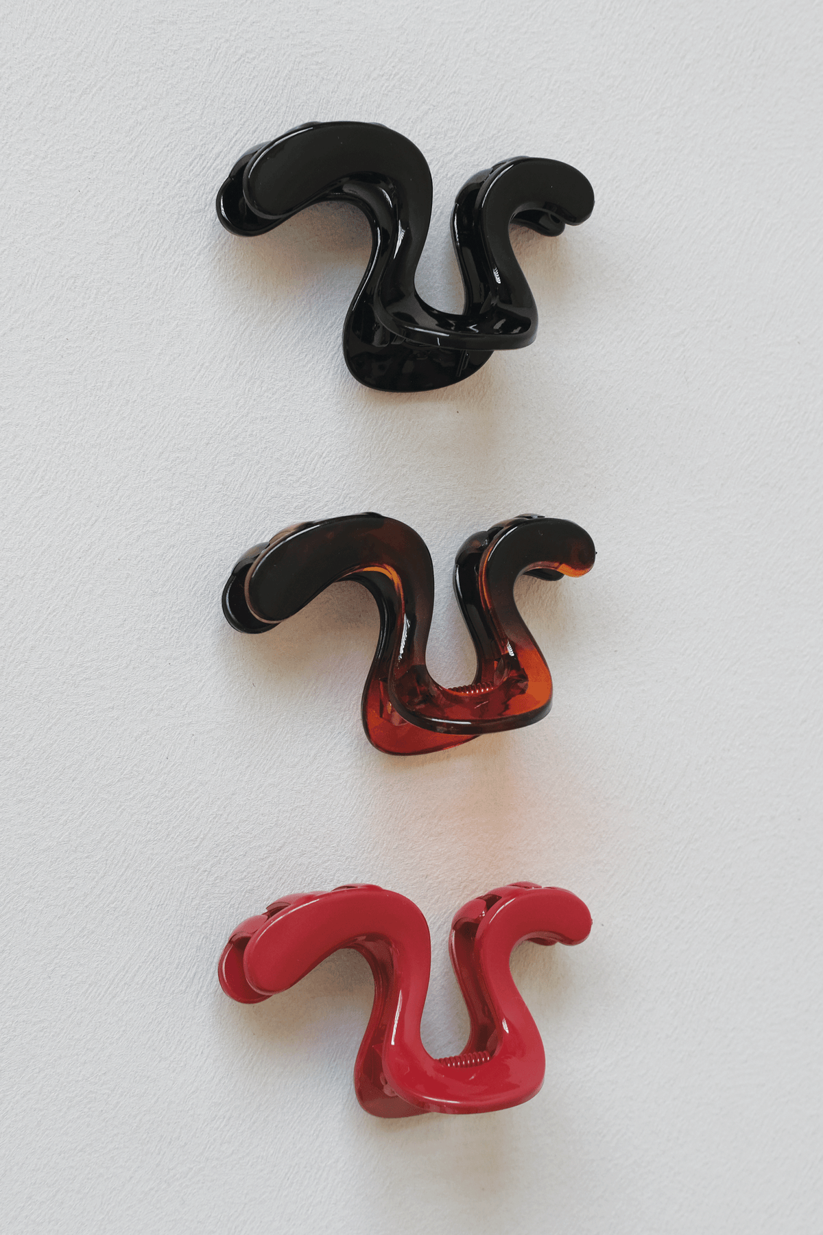 Grande Curve Claw Clip - Rose Amber