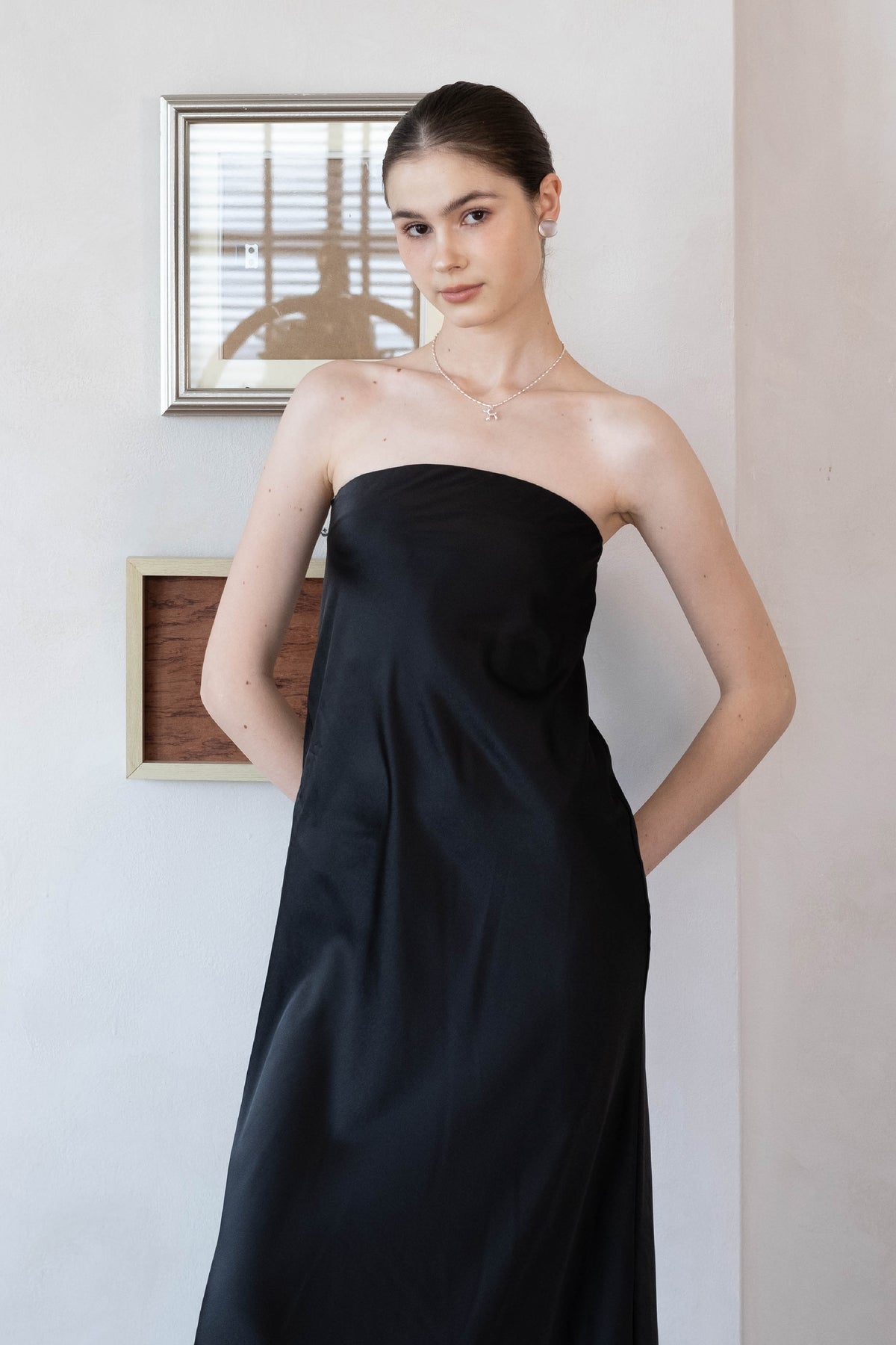 Midnight Satin Muse Gown