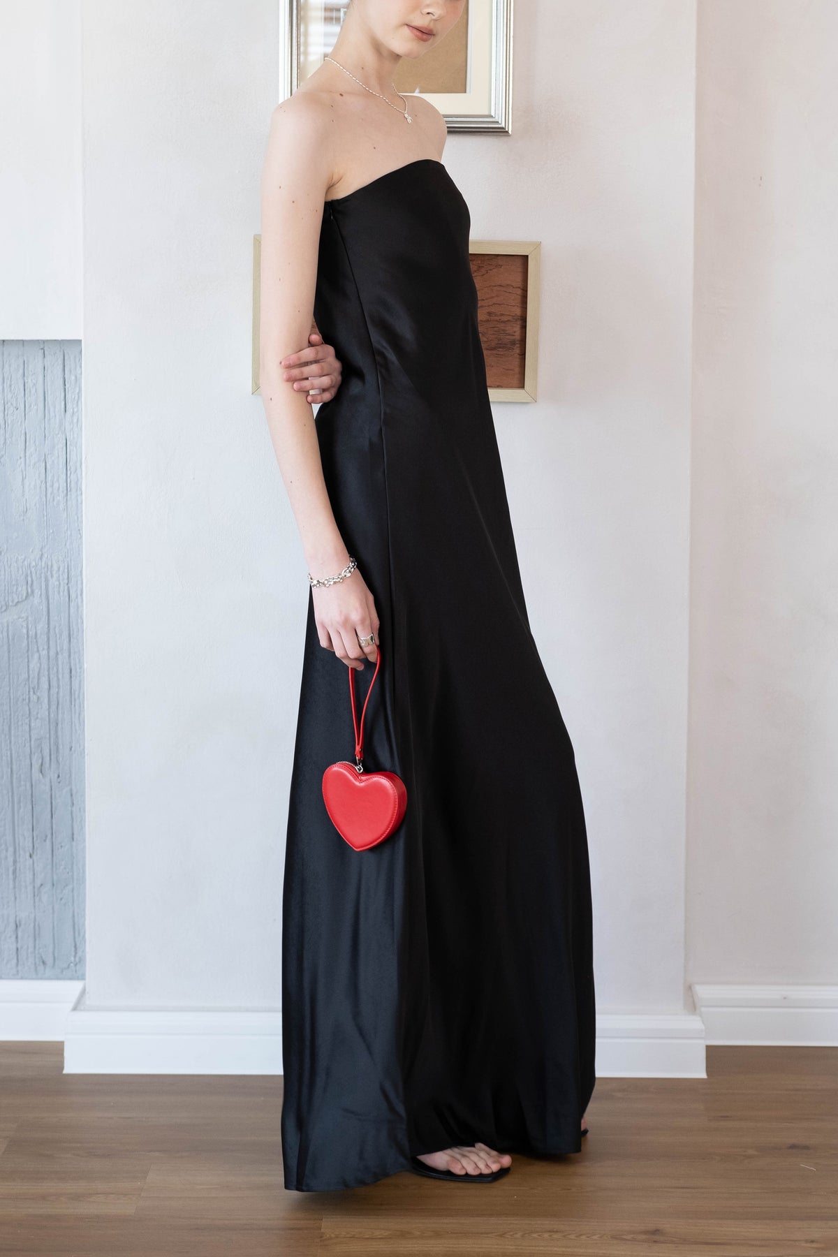 Midnight Satin Muse Gown