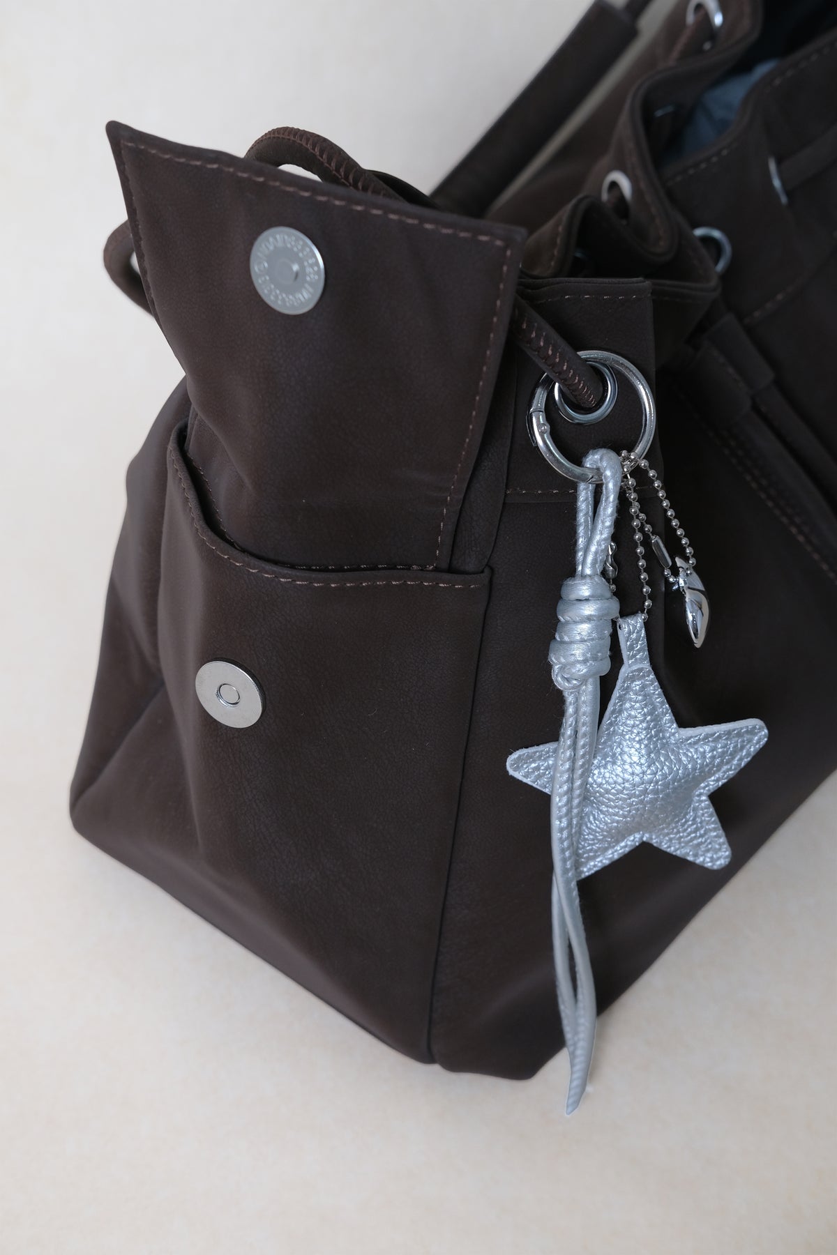 Medium Classic Daily Tote - Coffee (With Charm)