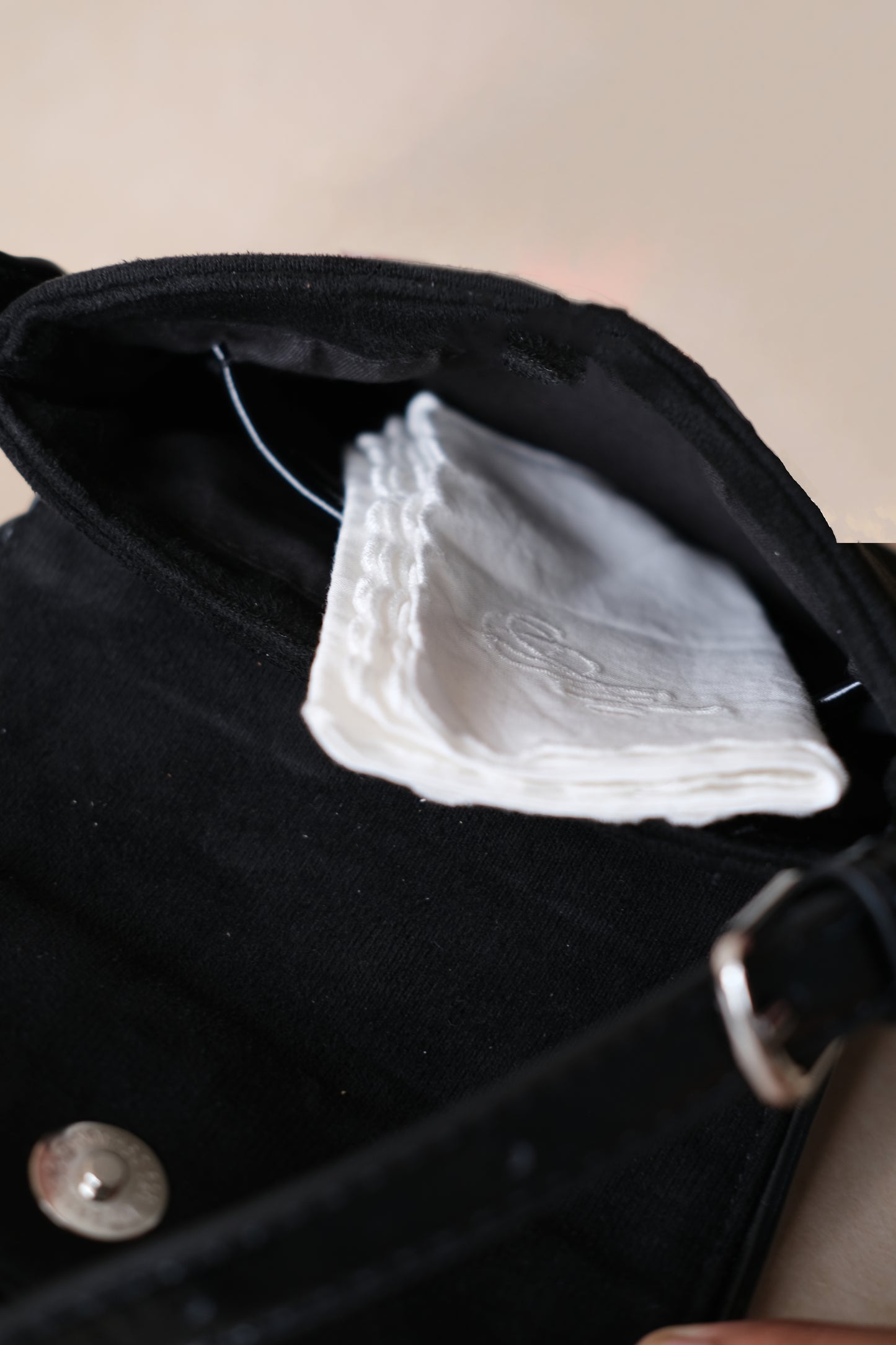 Classic Saddle Underarm Bag - Classic Black