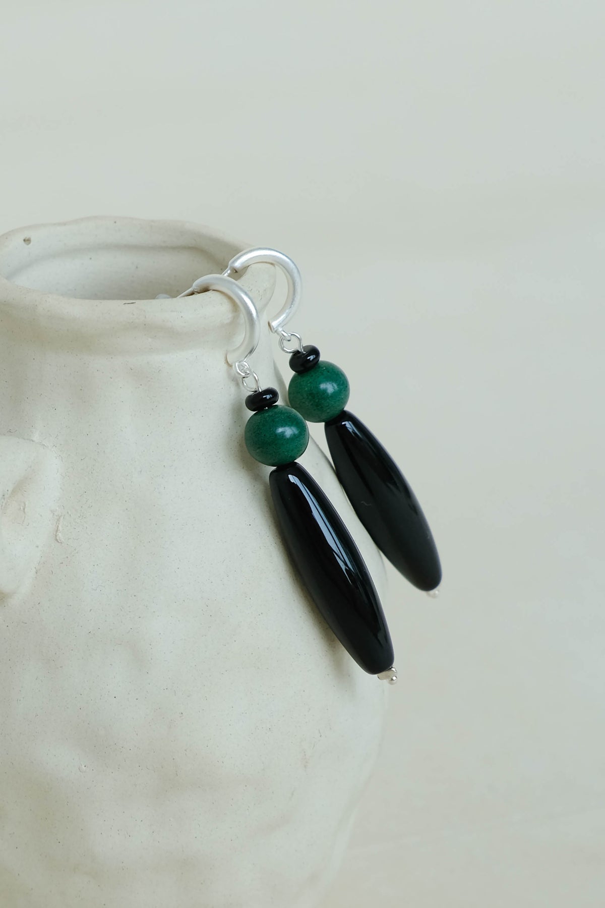 Drop Agate Earrings