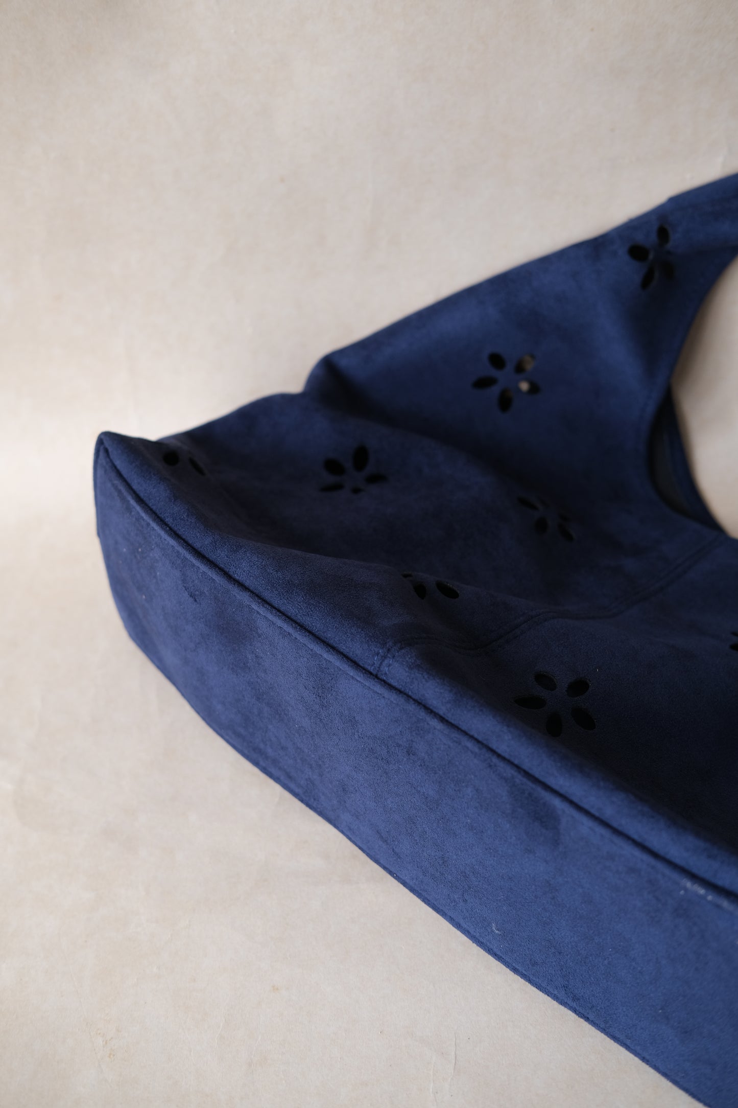 Chic Minimalist Shoulder Tote - Dark Blue