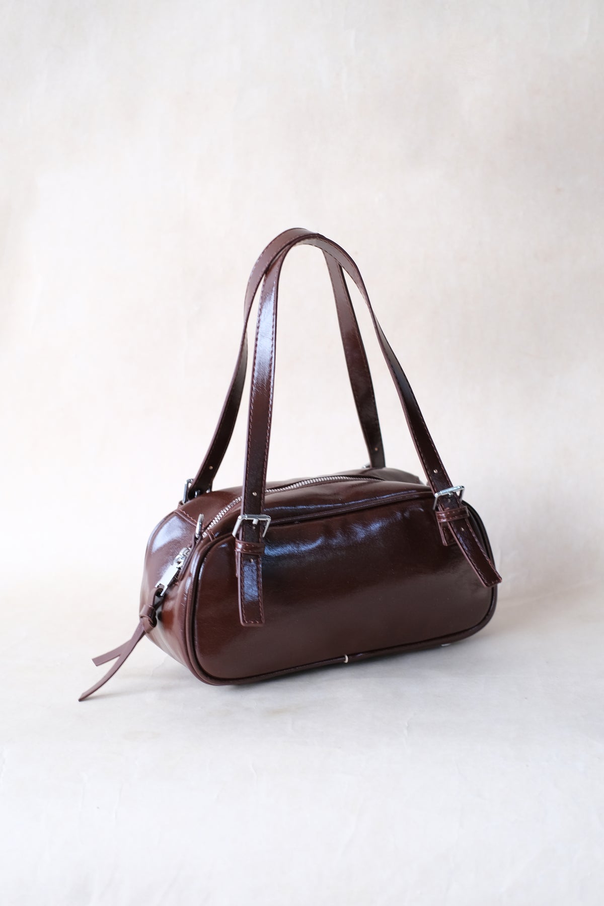Vintage Baguette Shoulder Bag - Coffee