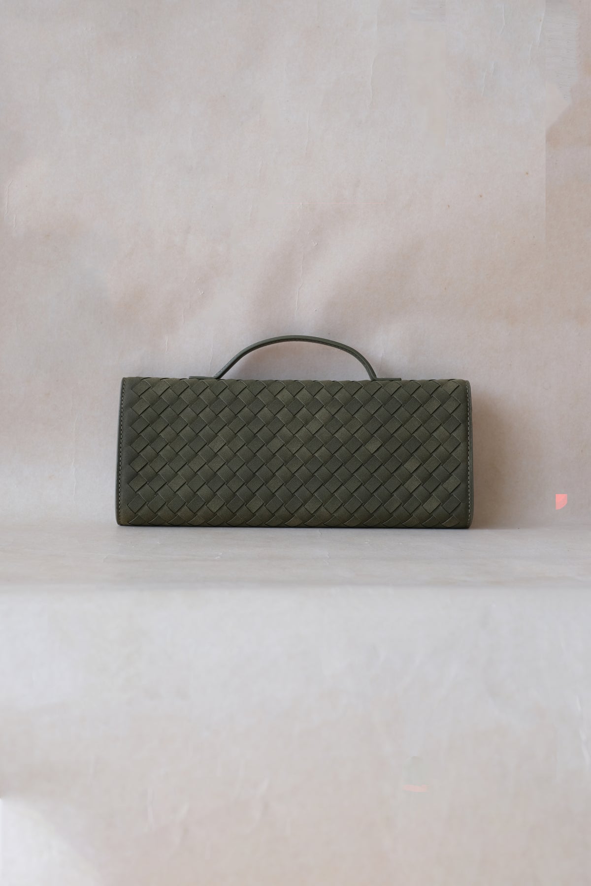 Artisan Crafted Flap Bag - Olive Green