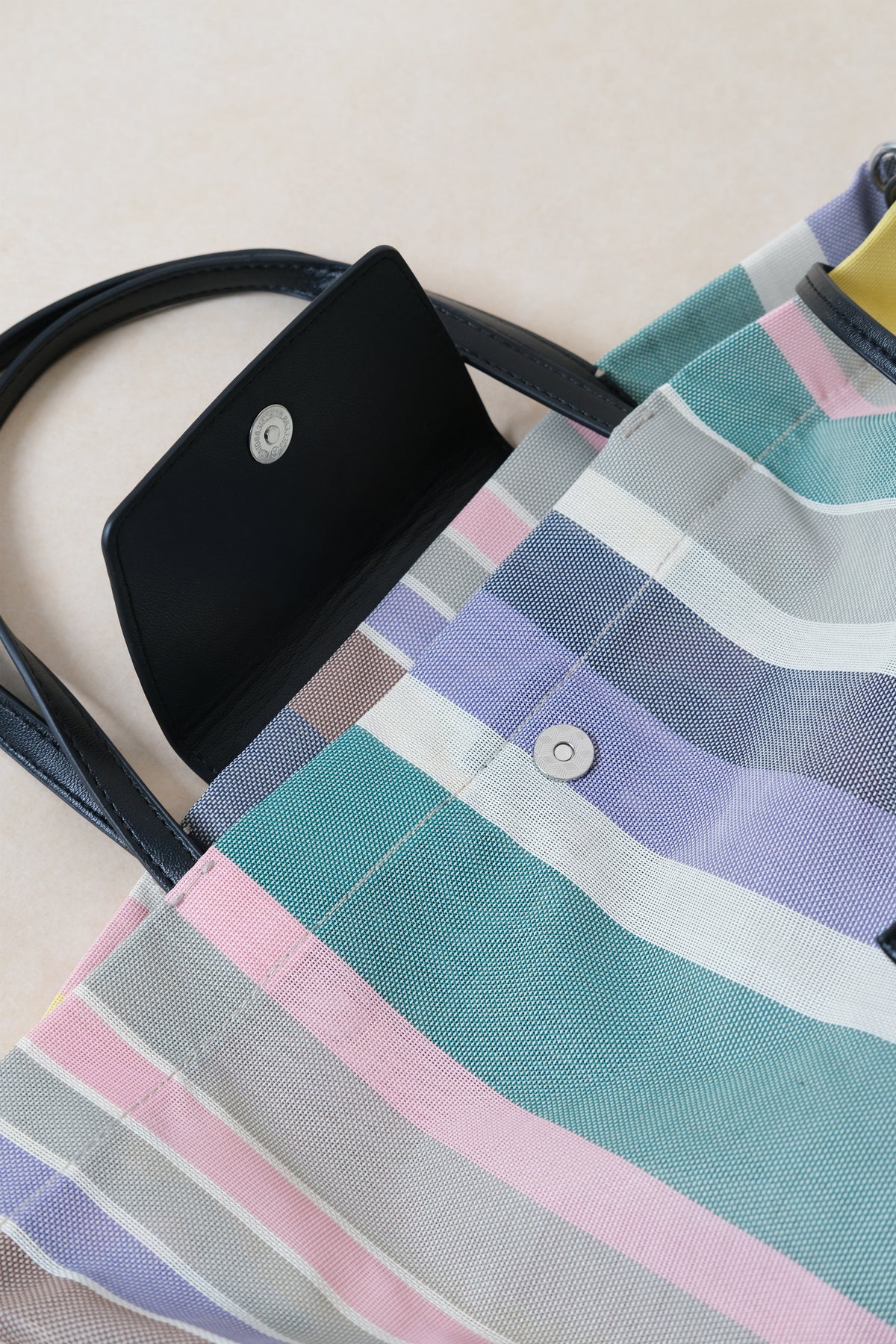 Élan Stripe Tote - Wide Stripes (Purple)