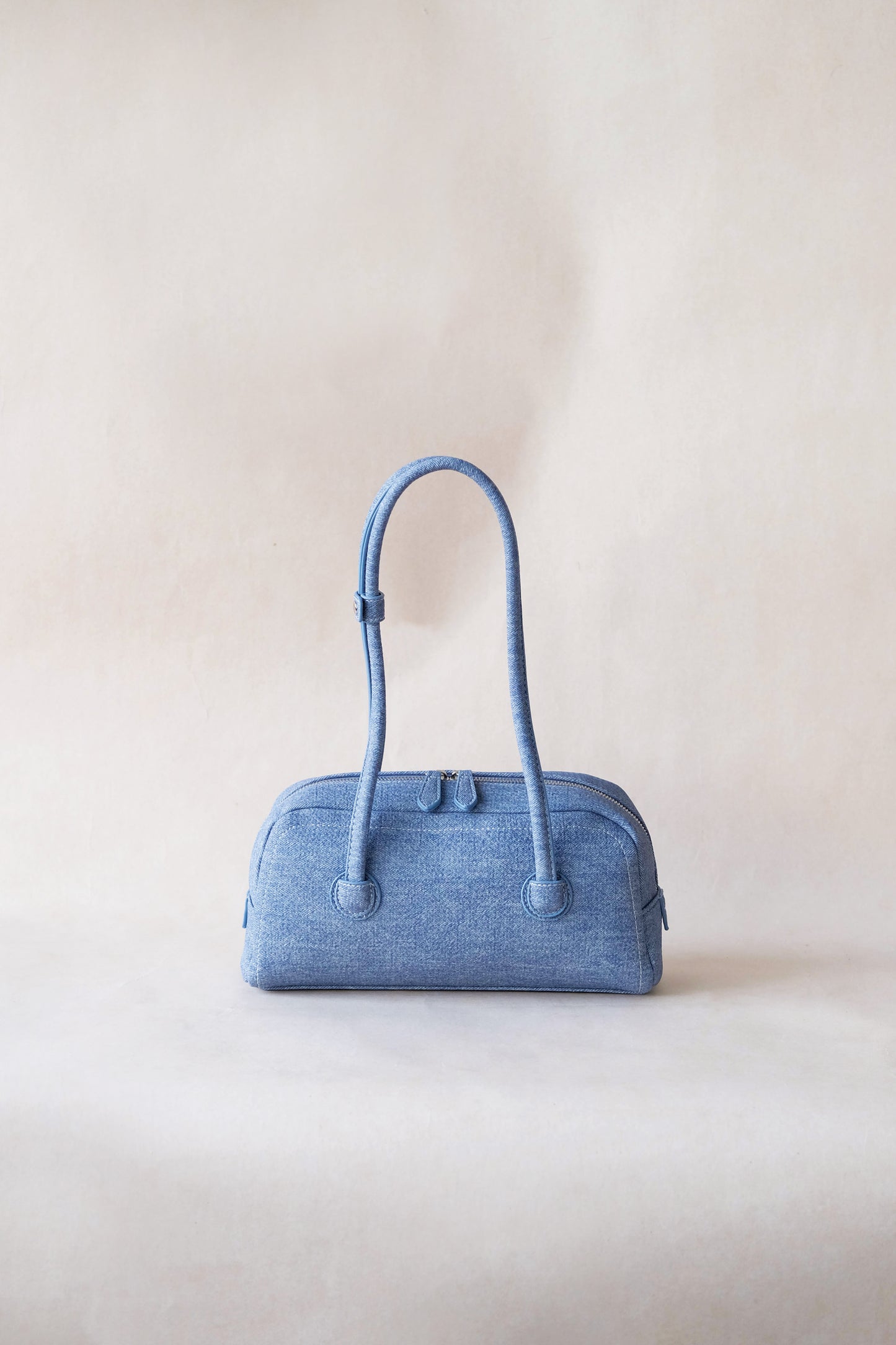 The Élan Denim Tote - Light Blue