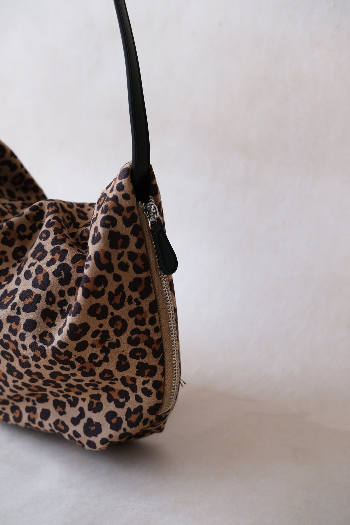 Classic Ruched Bag - Cocoa Leopard Print
