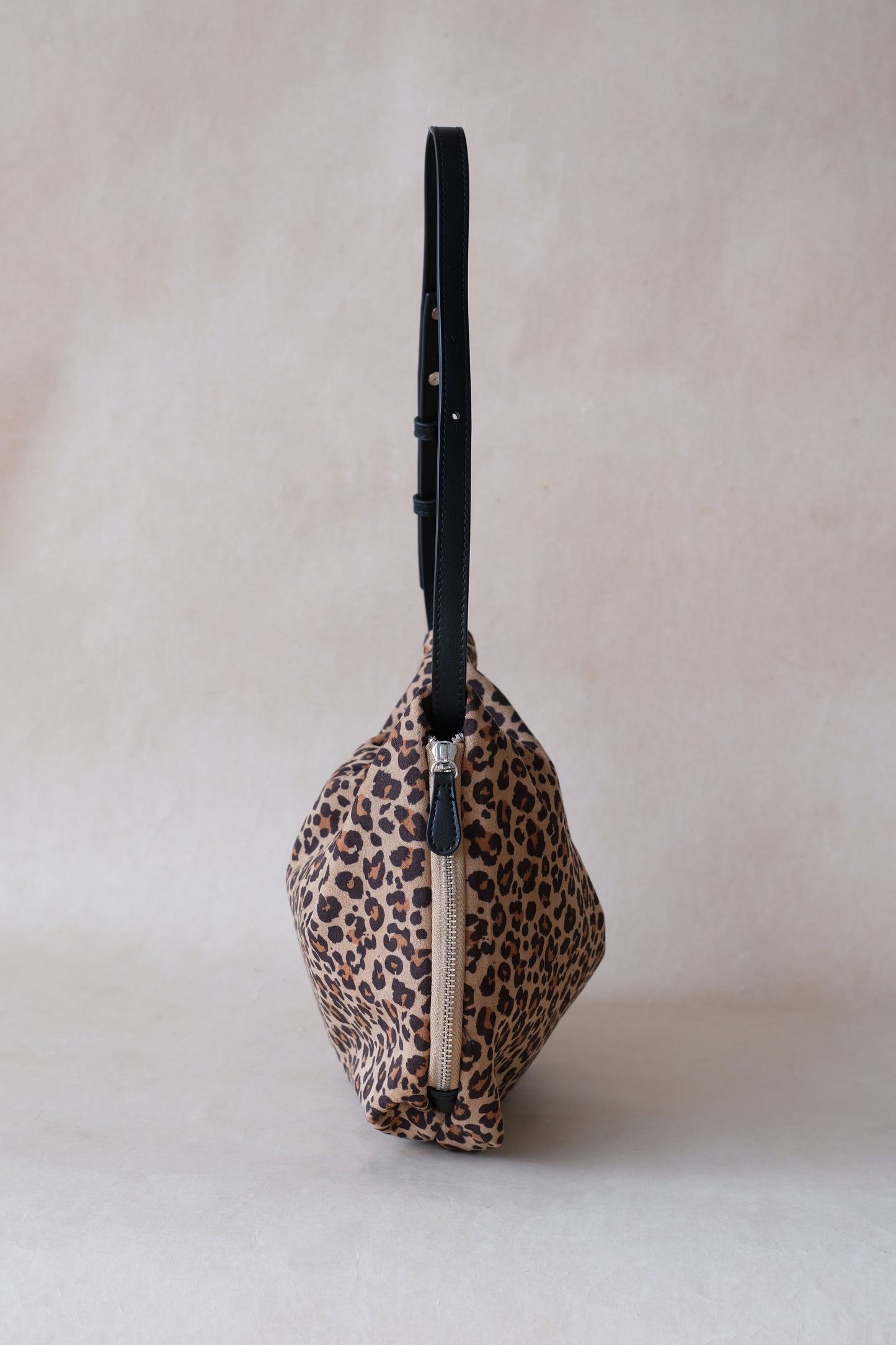 Classic Ruched Bag - Cocoa Leopard Print
