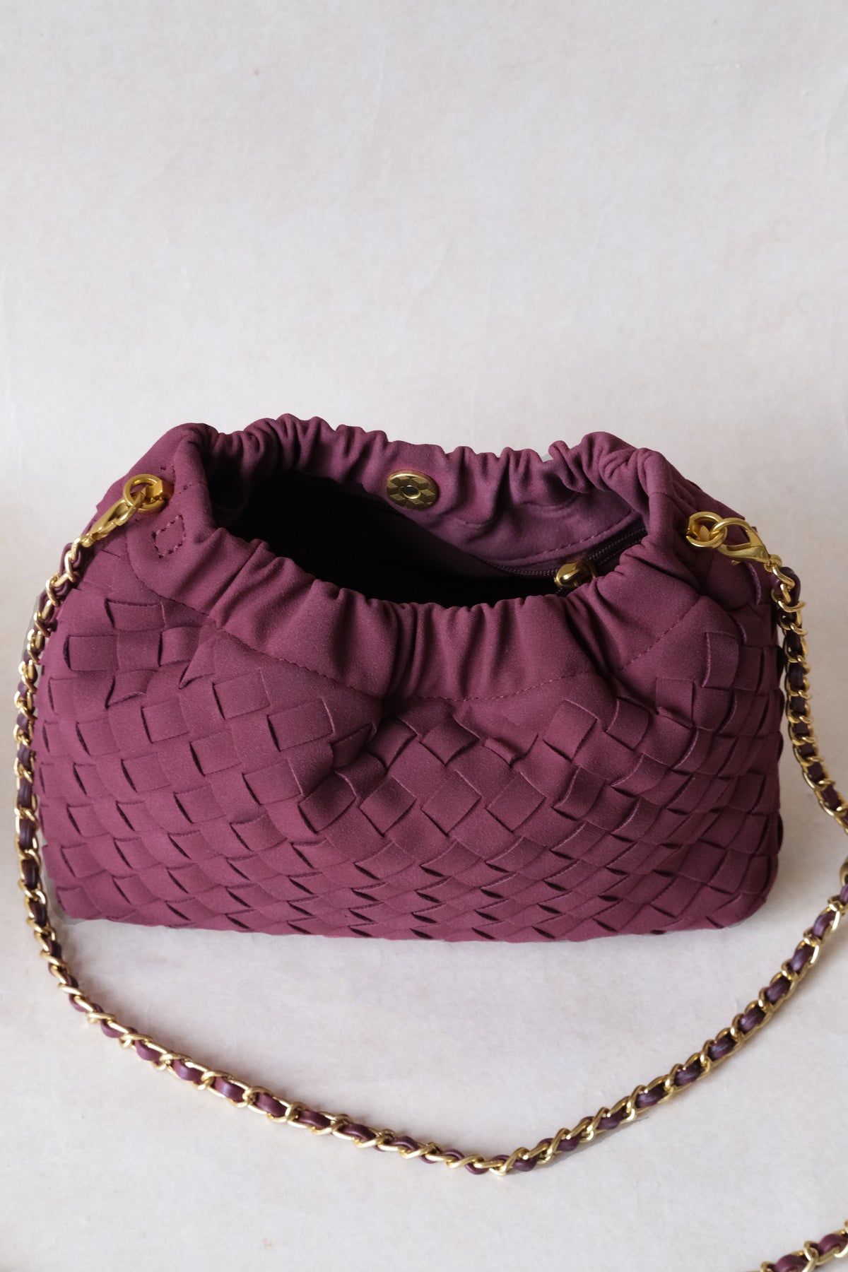 Artisan Signature Cloud Bag - Bordeaux Red