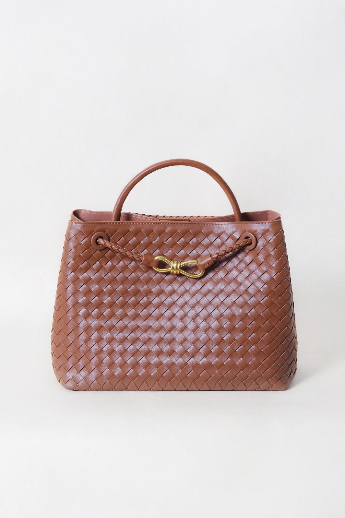 Large Artisan Grace Tote - Shinny Chestnut