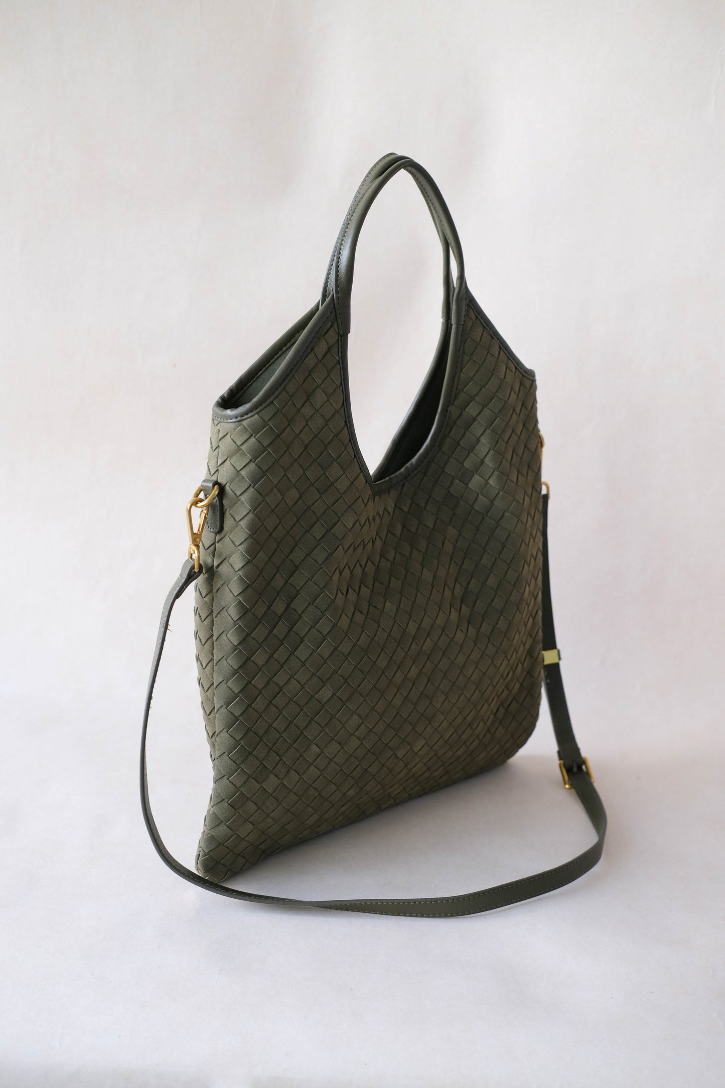 The Artisan Duo Tote - Olive Green