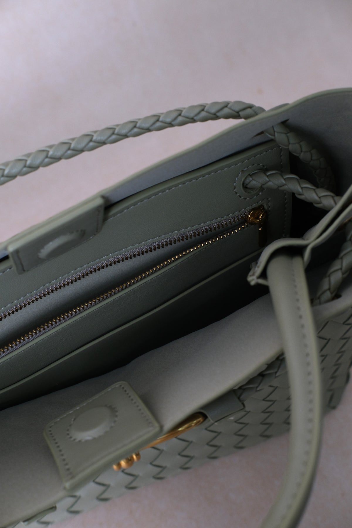 Large Artisan Grace Tote - Mineral Green